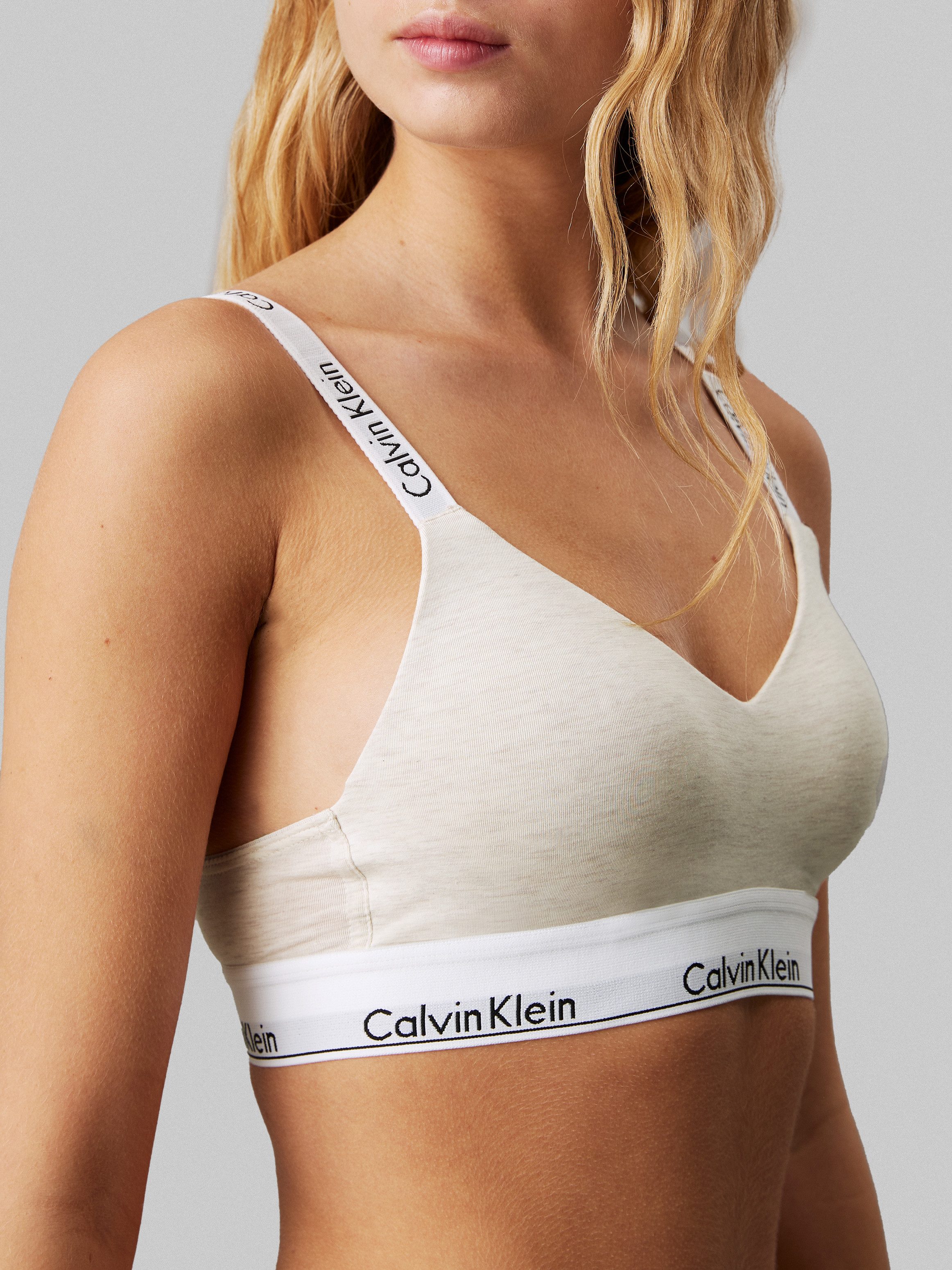 Calvin Klein Bralette met een logo-opschrift
