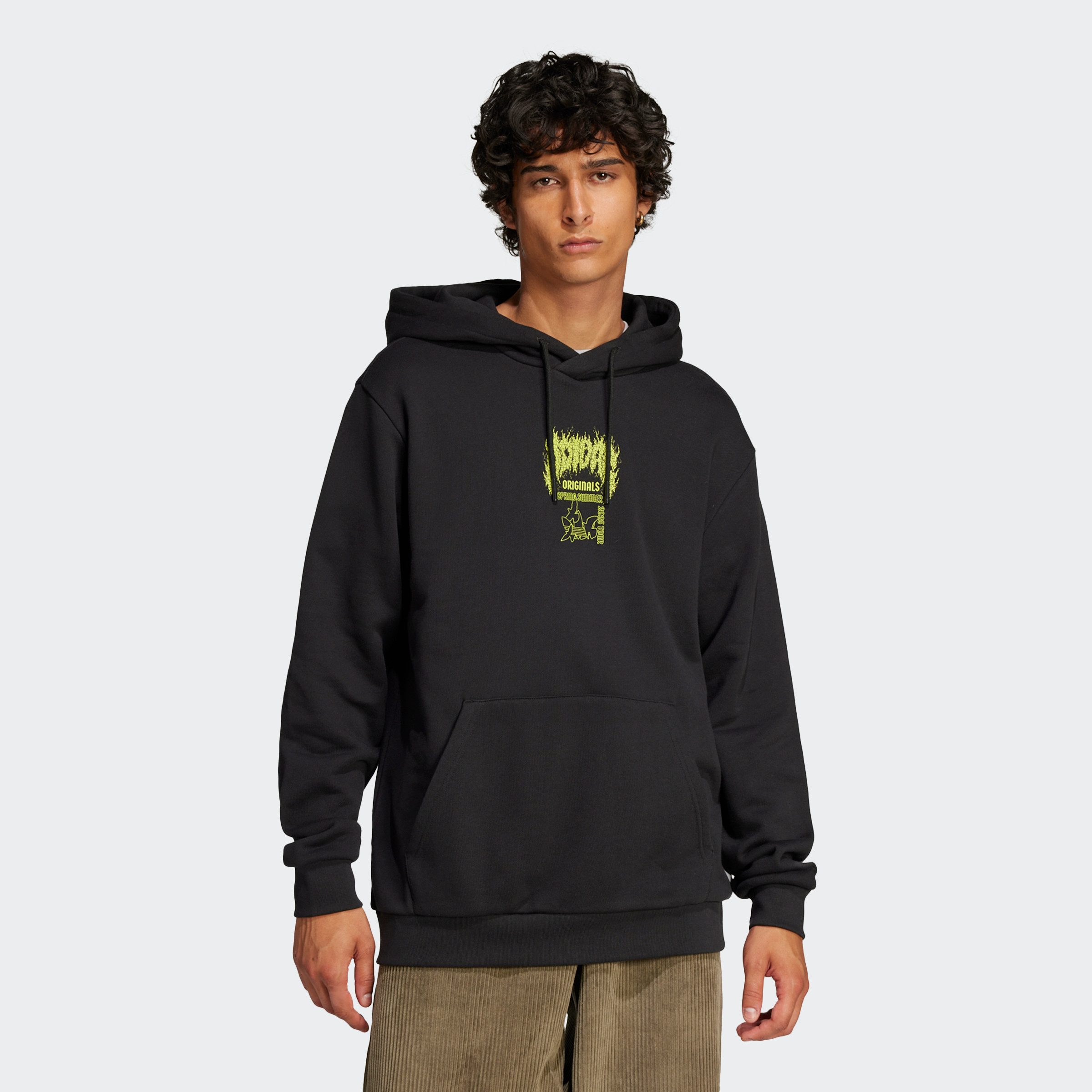 adidas Originals Hoodie Q12 TS DEATH ho heren hoodies maat S zwart