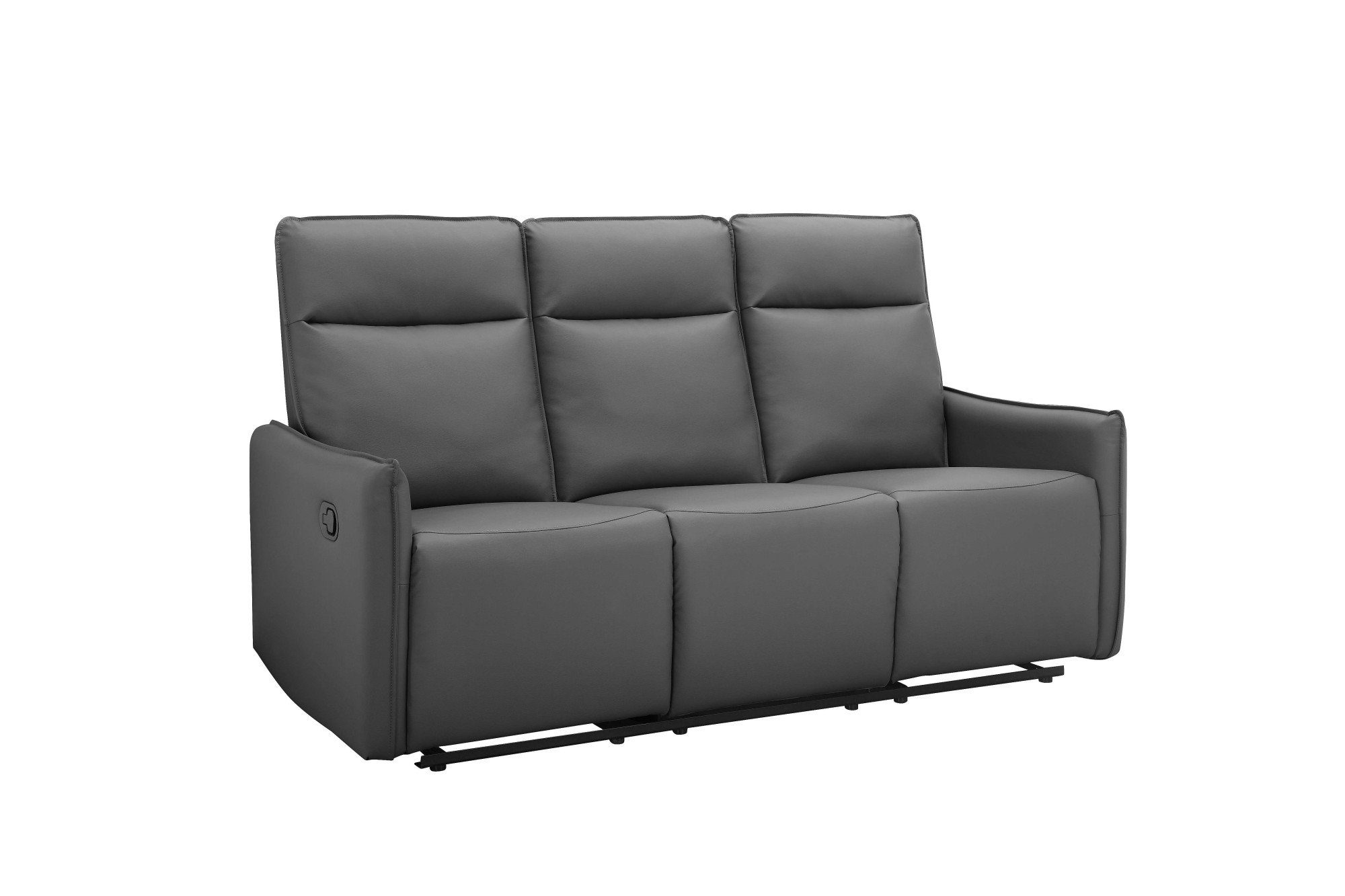 Dorel Home 3-zitsbank Lugo, bioscoopbank met relaxfunctie in kunstleer en geweven stof