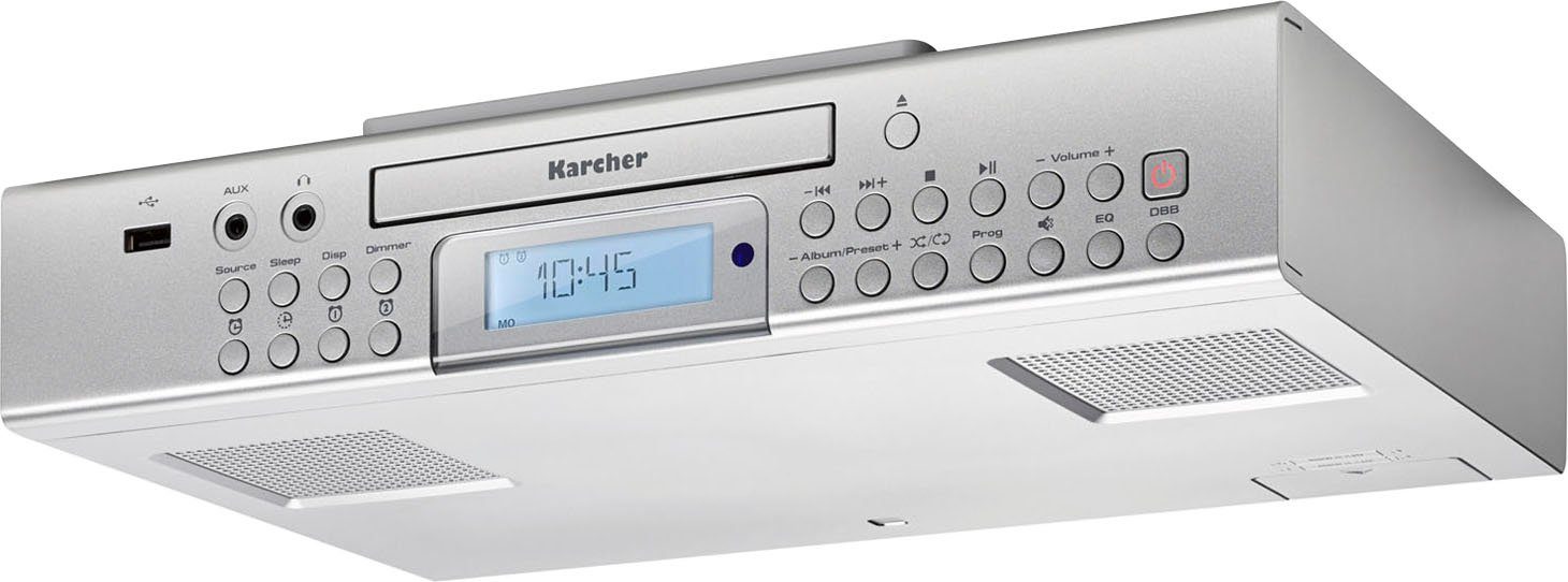 Karcher Keukenradio RA 2050 CD/MP3-speler, USB, oplaadfunctie, kooktimer, keukenonderradio