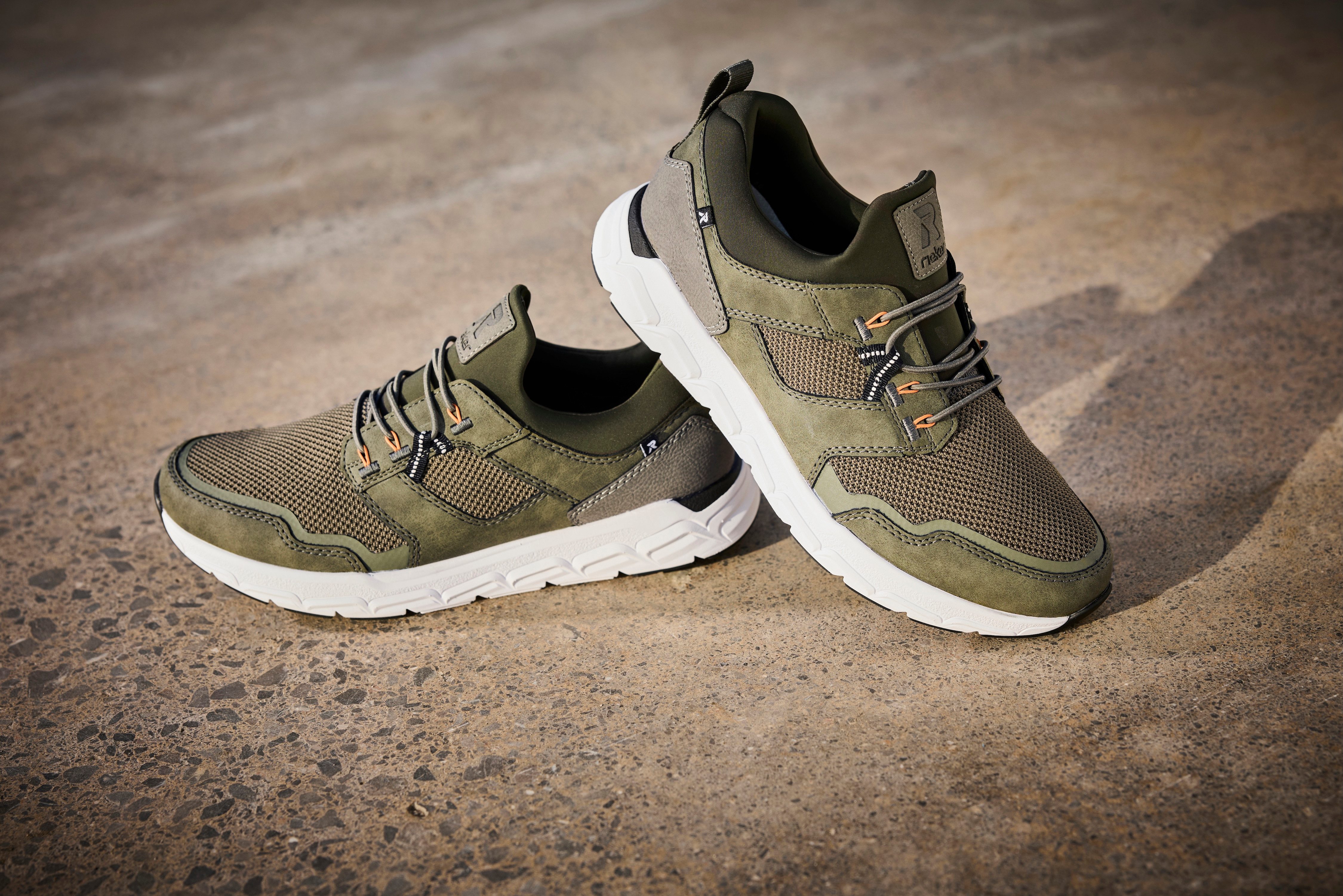 RIEKER Sport Slip-on sneakers uit de nieuwe christoph kramer collectie, met memocup binnenzool