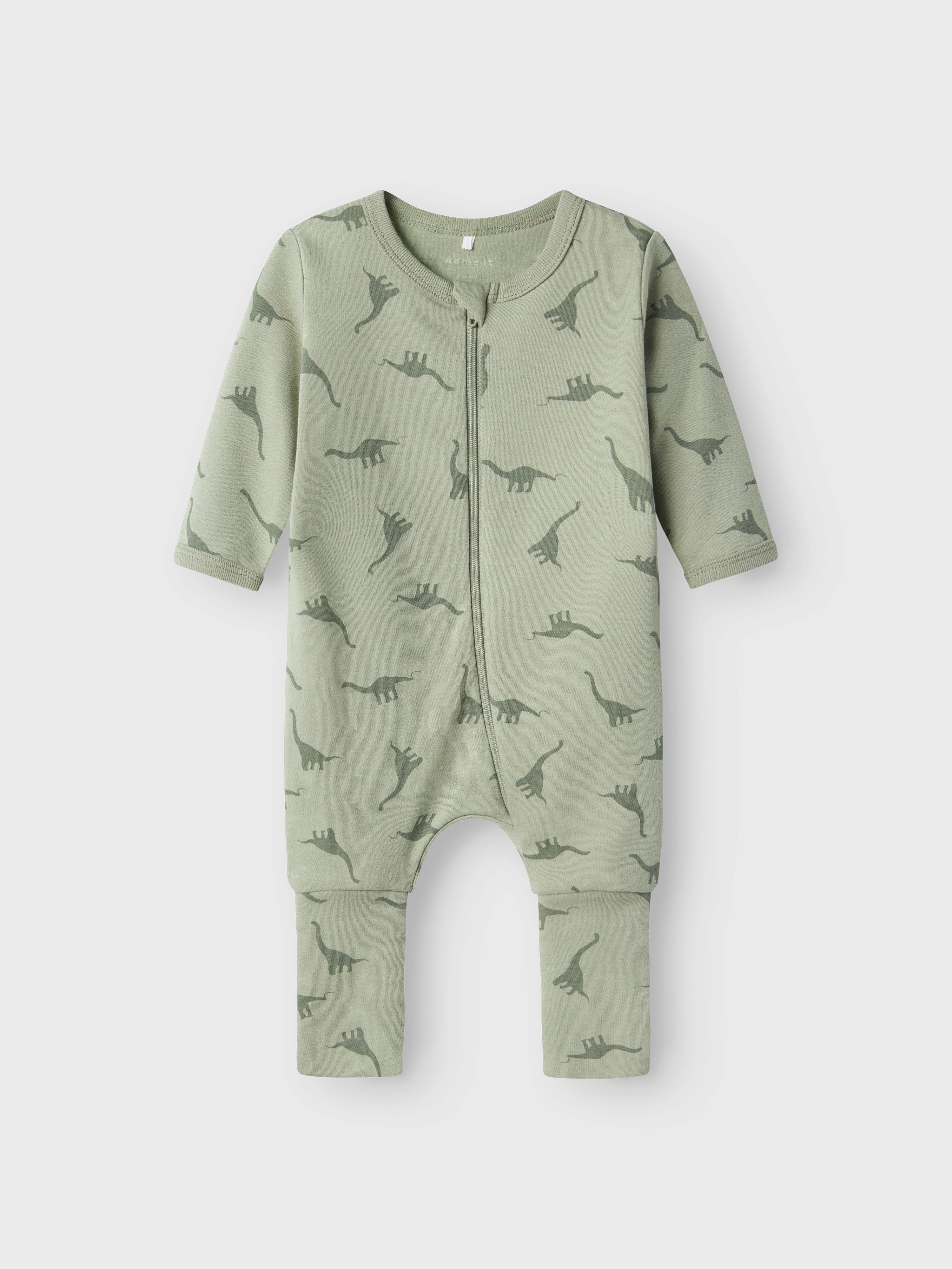 Name It Pyjama NBMNIGHTSUIT 2P ZIP FF GREEN DINO NOOS (set, 2-delig)