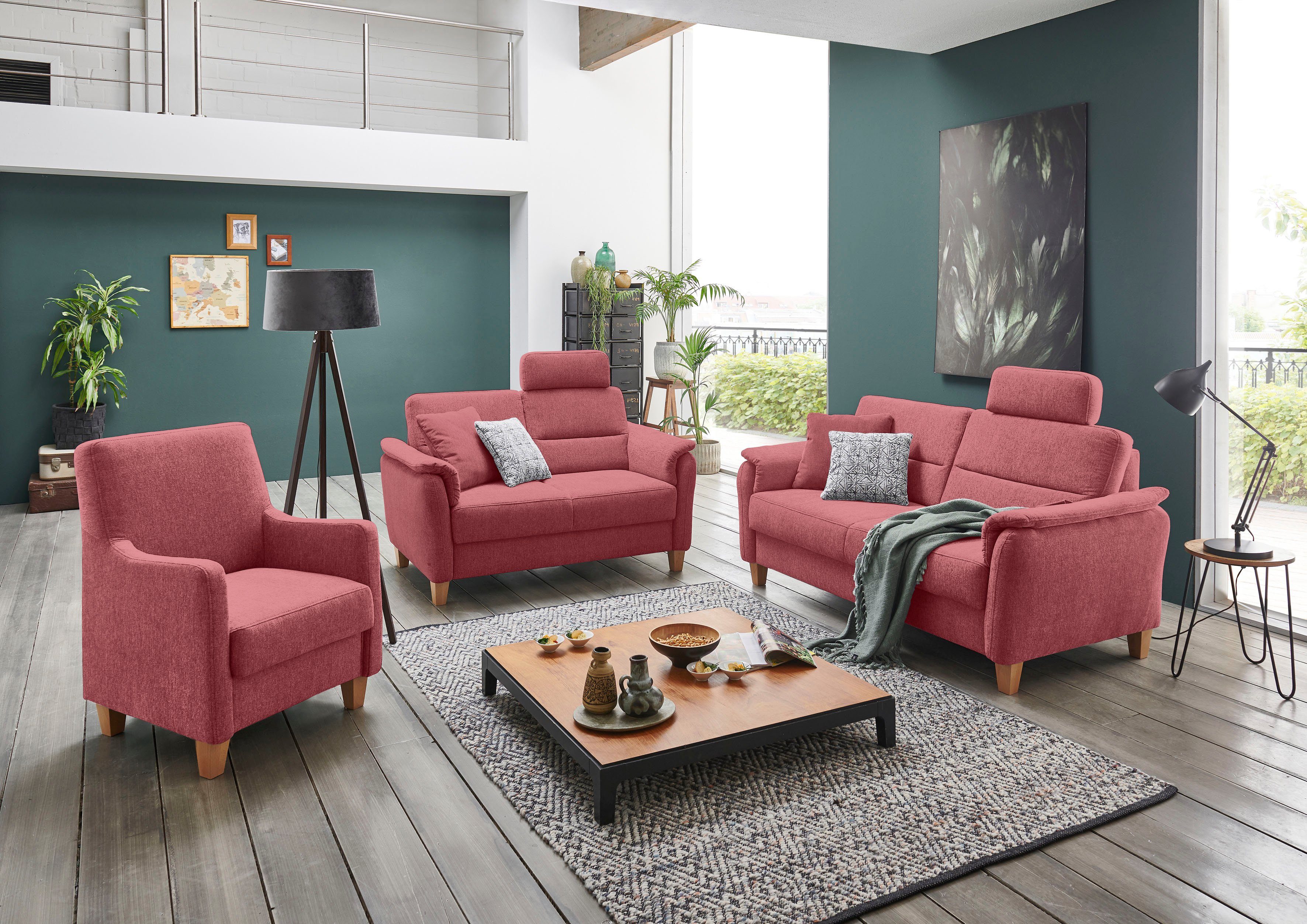 Home affaire Fauteuil Palmera Pocketvering bekleding, passend bij de serie "Palmera"