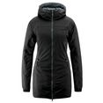 maier sports functioneel jack tiana behaaglijk warme tweezijdig te dragen lange jas voor outdoor en reis zwart