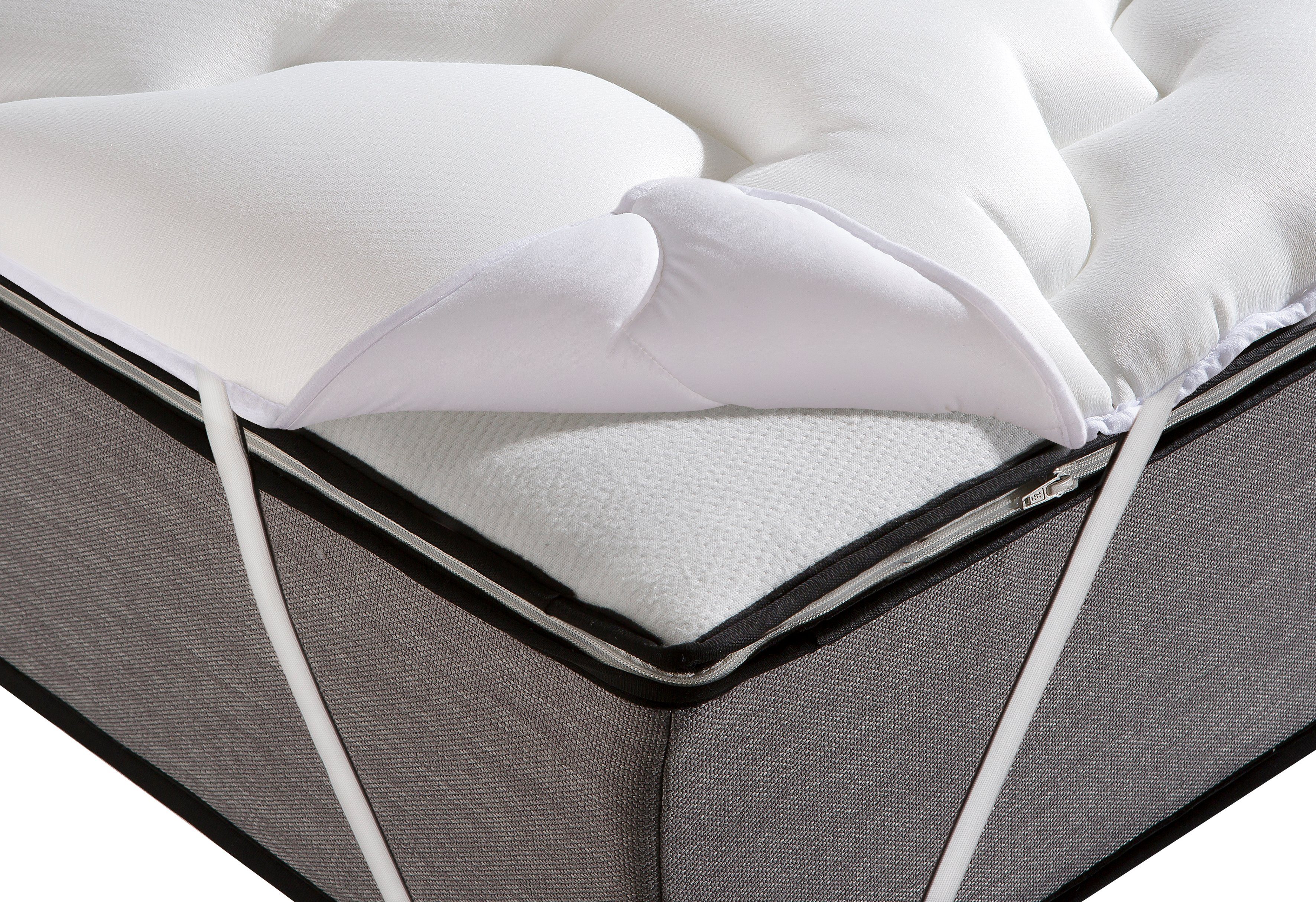 f.a.n. Frankenstolz Matrasdek Boxspring, boxspring matras topper Hoes voor matrassen in 80x200, 180x200, 200x200 en verdere maten