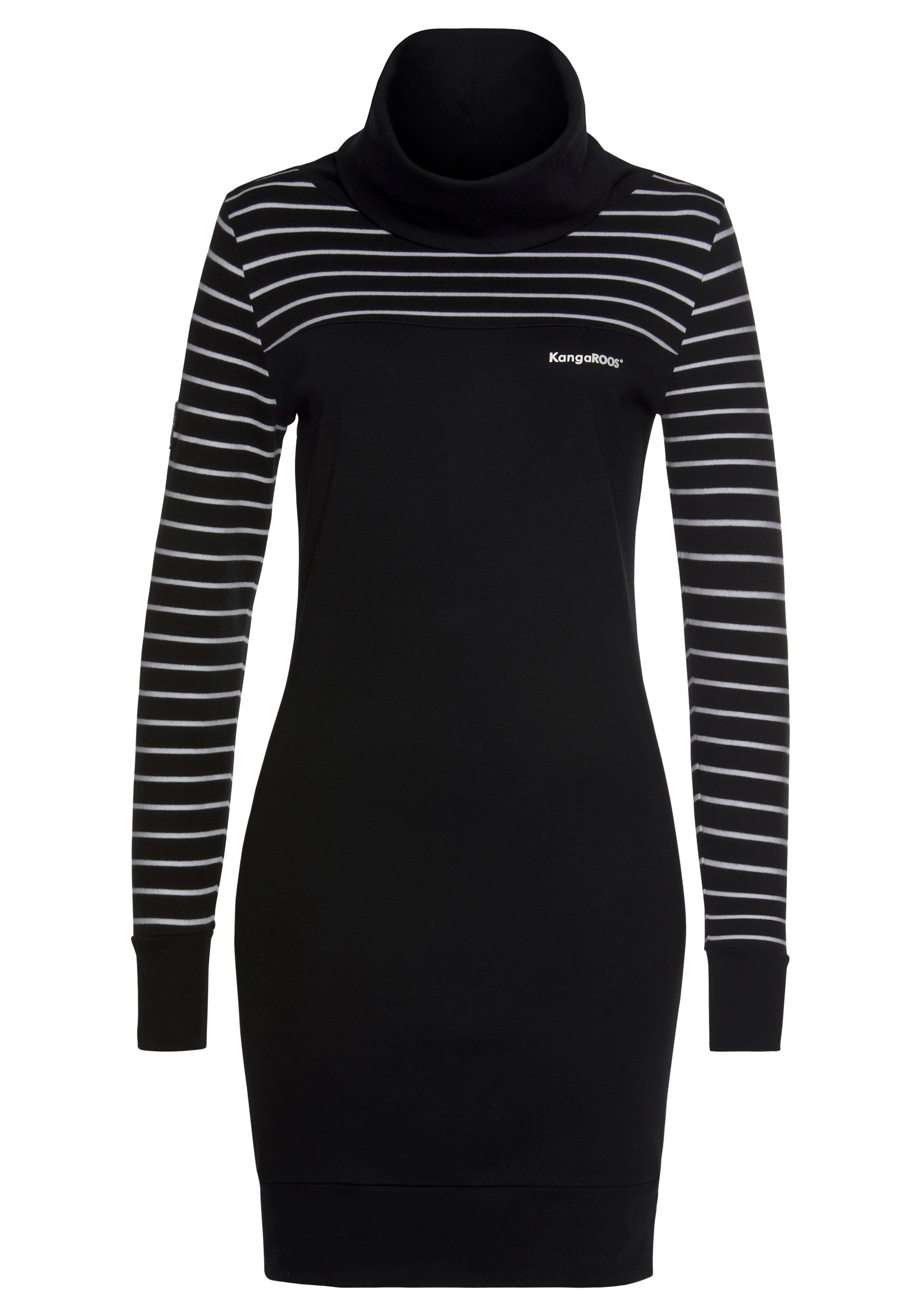 KangaROOS Sweatjurk Mini-lengte, casual stijl, van 100% katoen, lange mouwen
