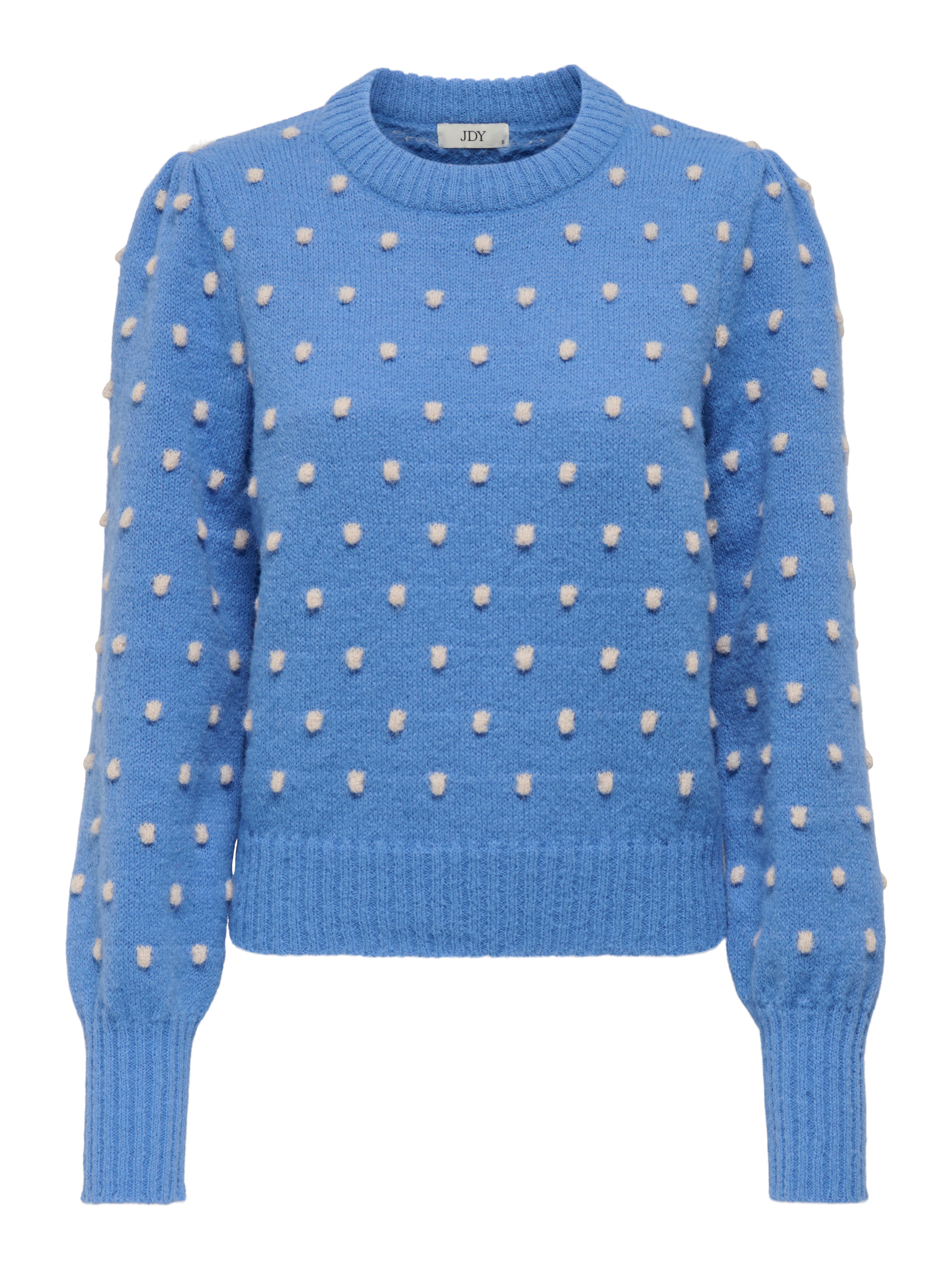 JDY Trui met ronde hals JDYSIGRID LIFE L/S ON PUFF PULL KNT NOOS