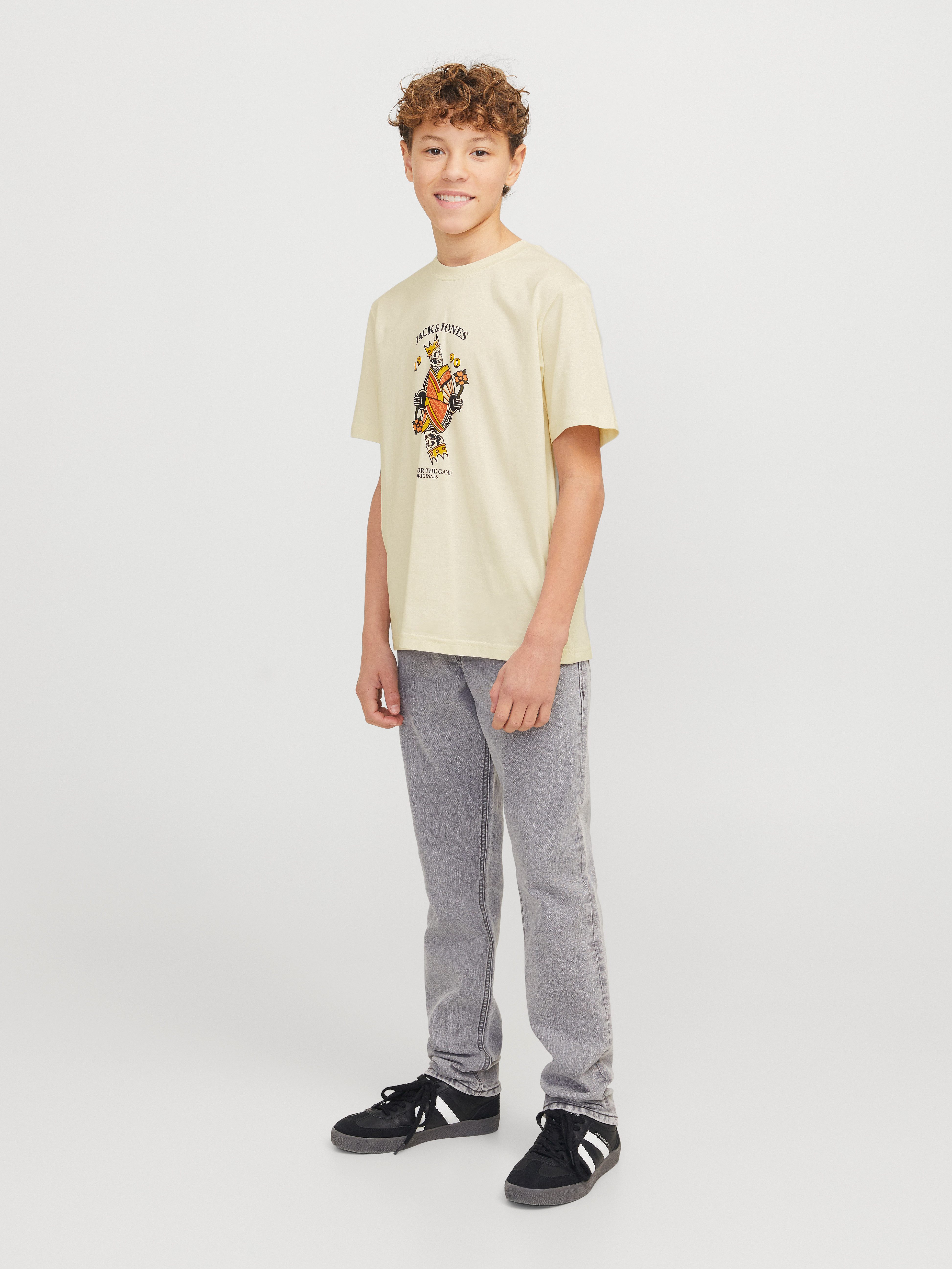 Jack & Jones Junior T-shirt JORANATOMY SKULL TEE SS CREW NECK SN JNR
