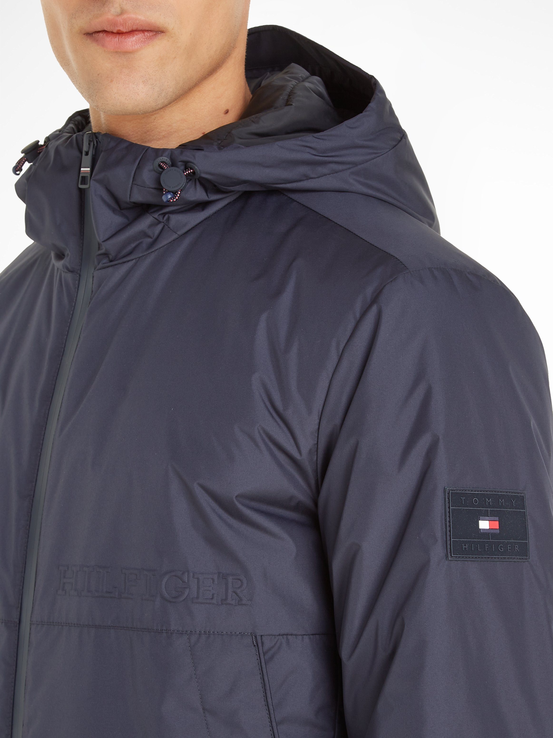 Tommy Hilfiger Outdoorjack PORTLAND HOODED JACKET met waterafstotende ritssluiting