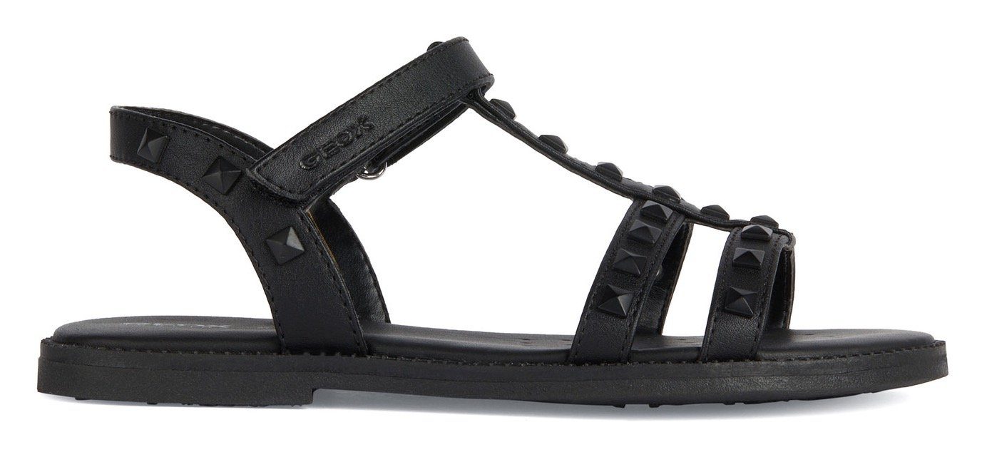 Geox Sandalen J SANDAL KARLY GIRL , zomerschoen, klittenbandschoen, sandaal, met bloemen applicatie
