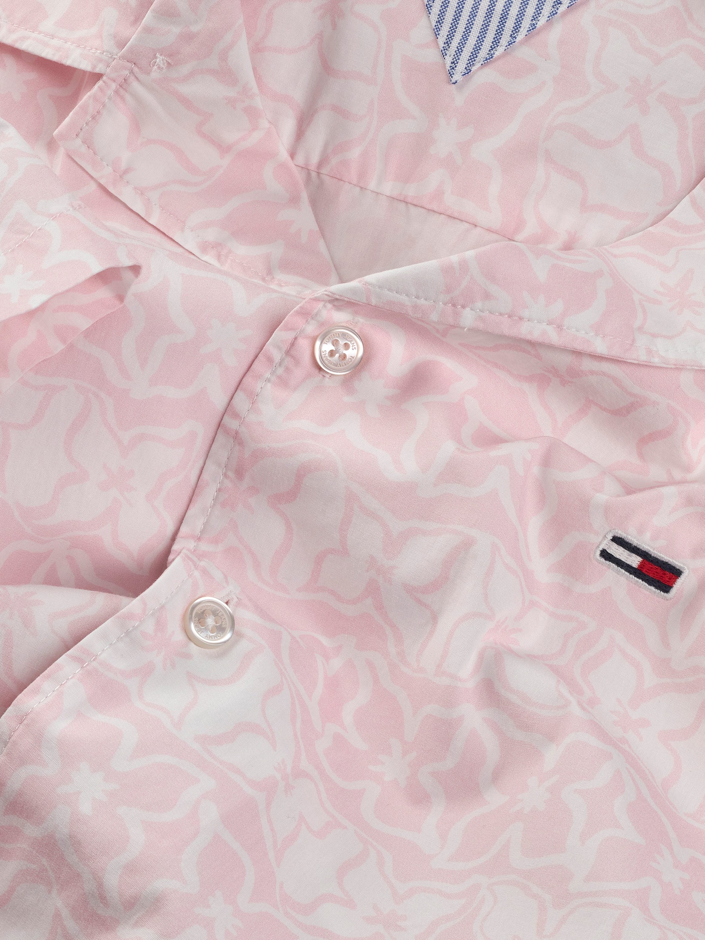 TOMMY JEANS Overhemd met korte mouwen TJM REG AOP SS SHIRT EXT