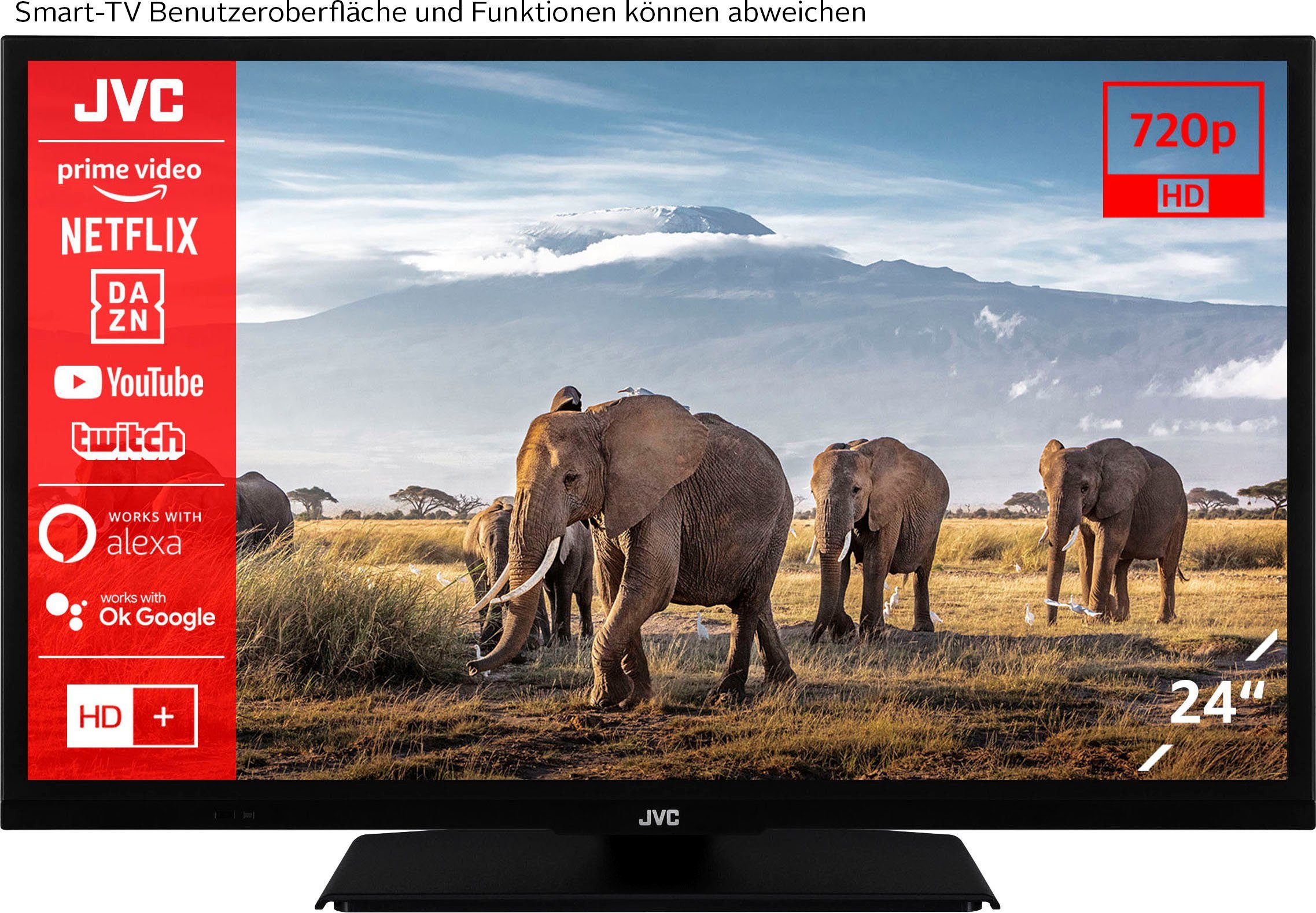 JVC Led-TV LT-24VH5156, 60 cm / 24 ", HD ready, Smart TV