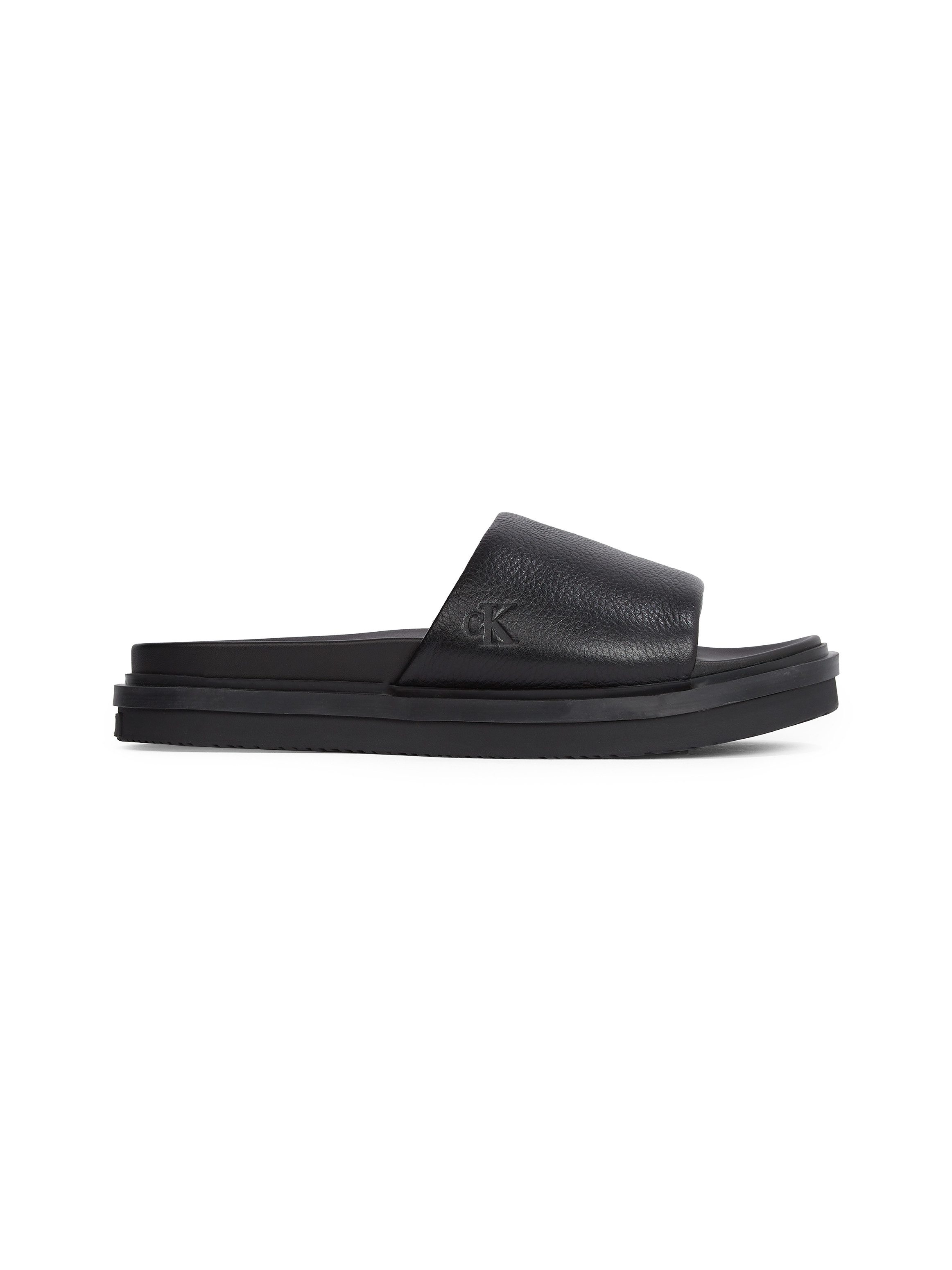 Calvin Klein Slippers FLAT MOLDED SLIDE SANDAL LTH