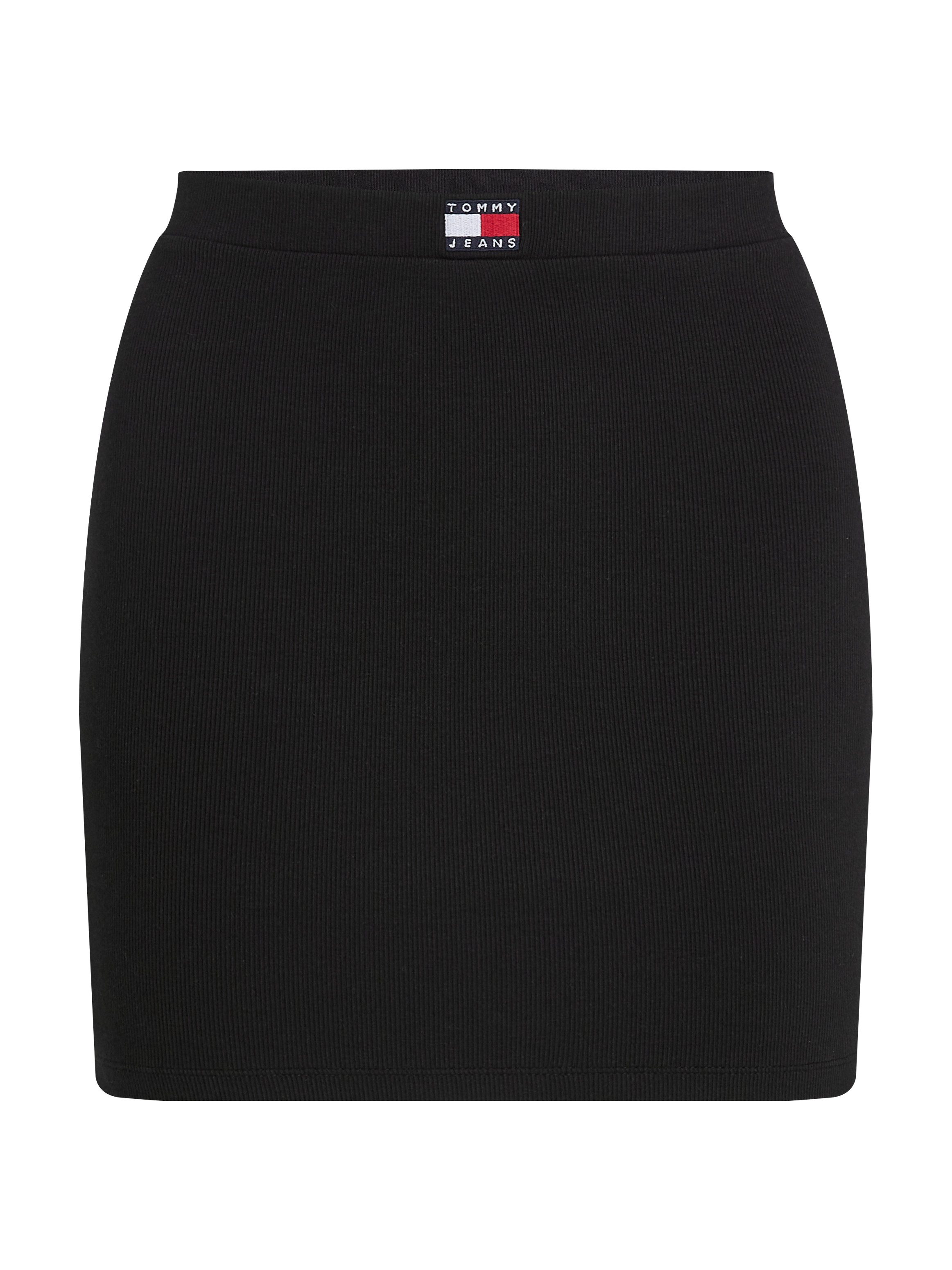 TOMMY JEANS Jerseyrok TJW RIB BADGE BODYCON SKIRT