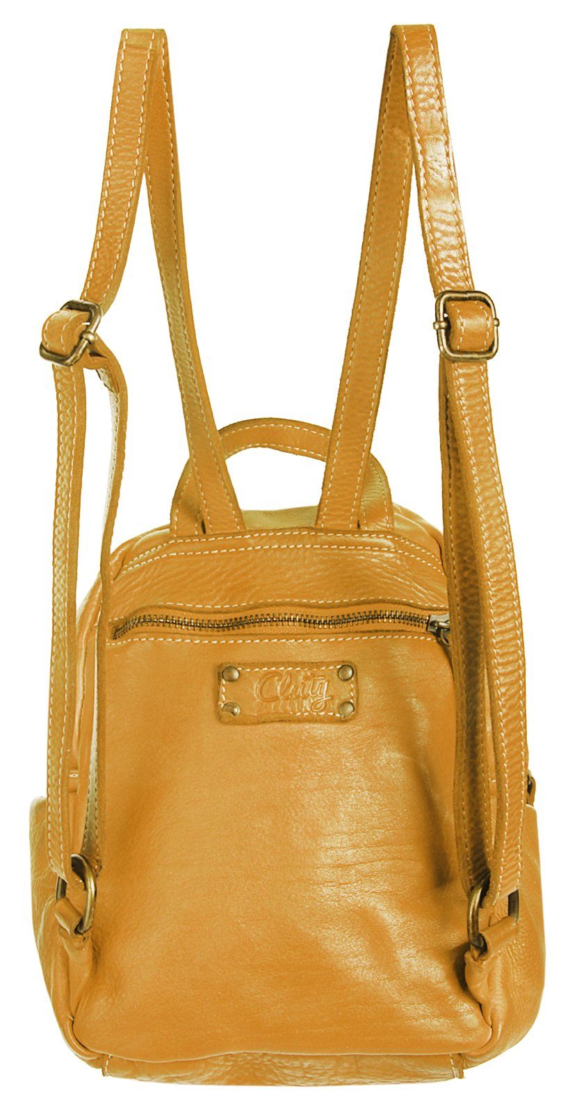 Cluty Rugzak echt leer, made in italy (1)