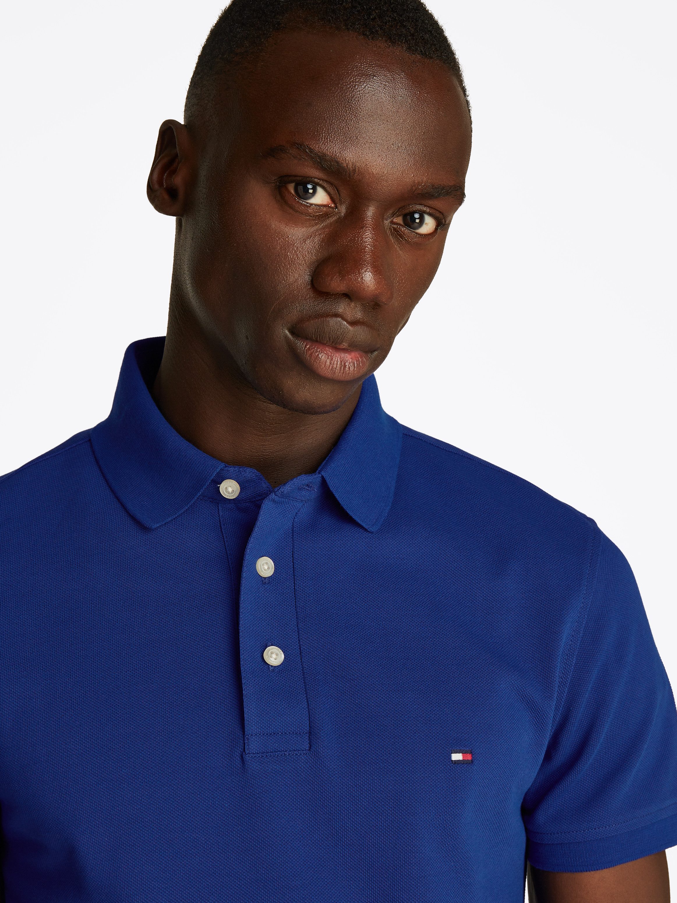 Tommy Hilfiger Poloshirt 1985 SLIM POLO met borduursel en piquékwaliteit
