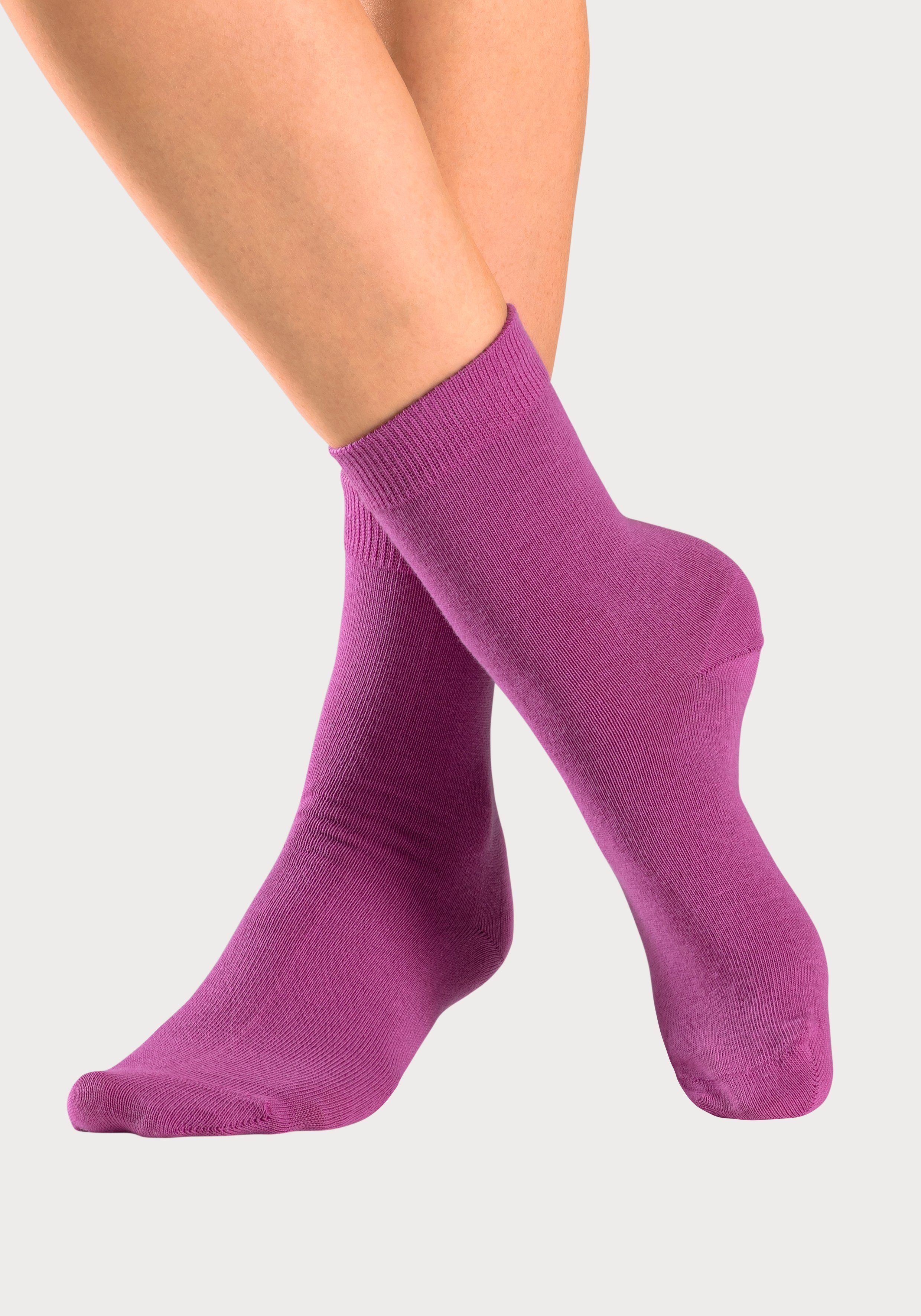 Lascana Basic sokken Cadeau Valentijnsdag in geschenkdoos voor valentijnsdag (box, 7 paar)