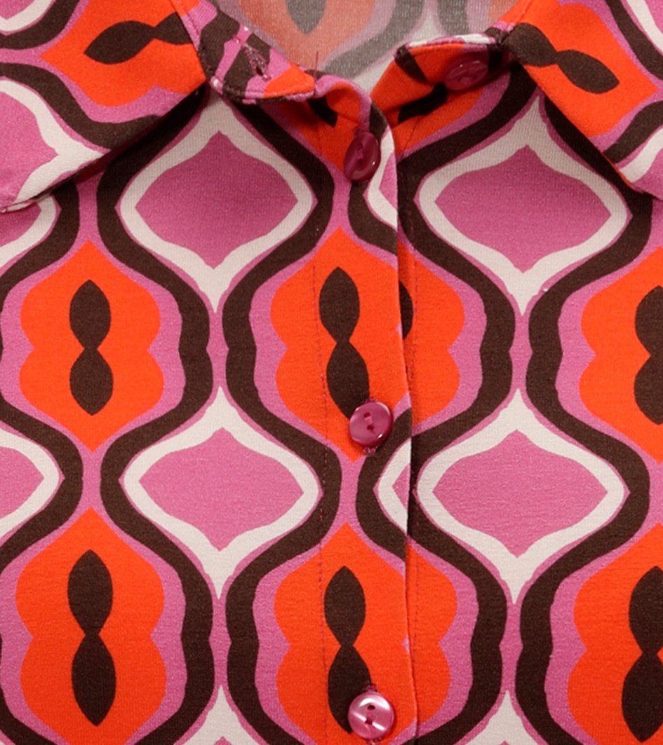 Aniston CASUAL Overhemdblouse met extravagante kleurrijke retro-patroon