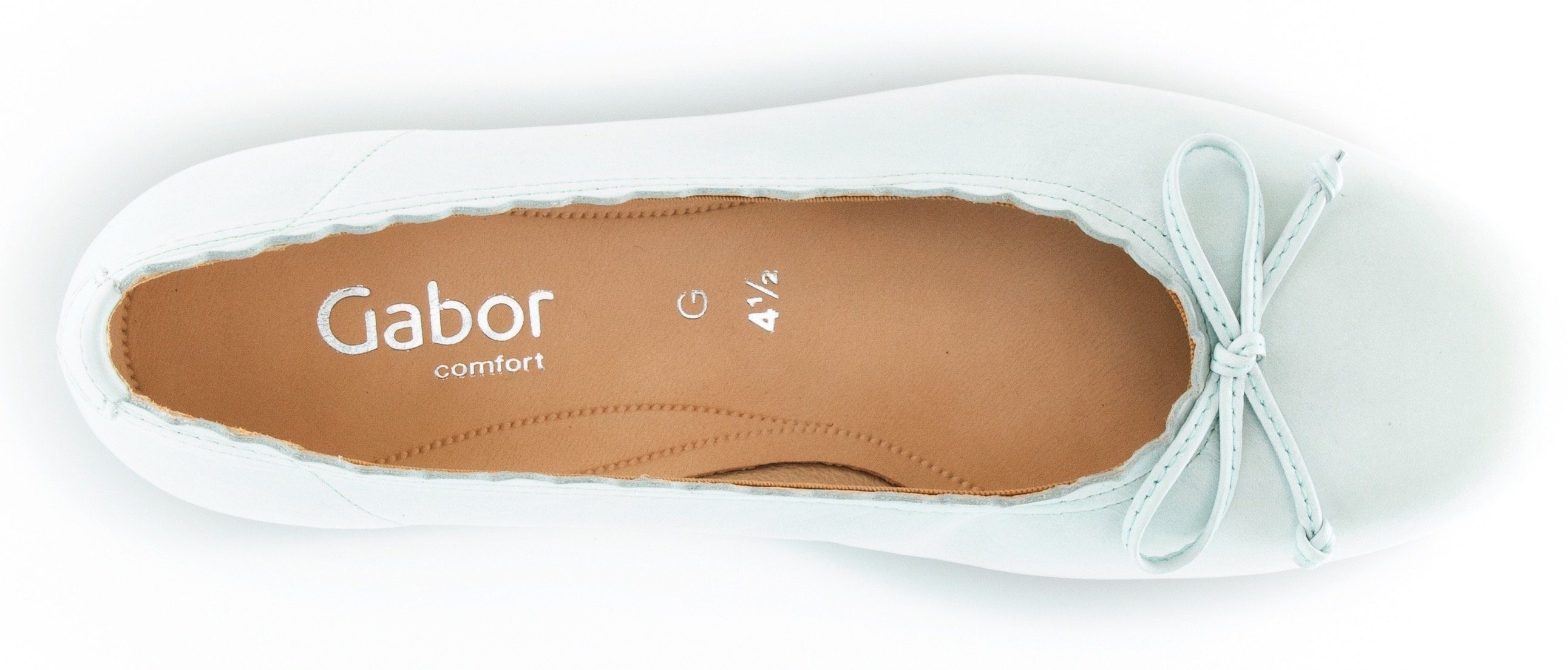 Gabor Wit Leder Ballerina's voor dames | Schoenen Ruytings