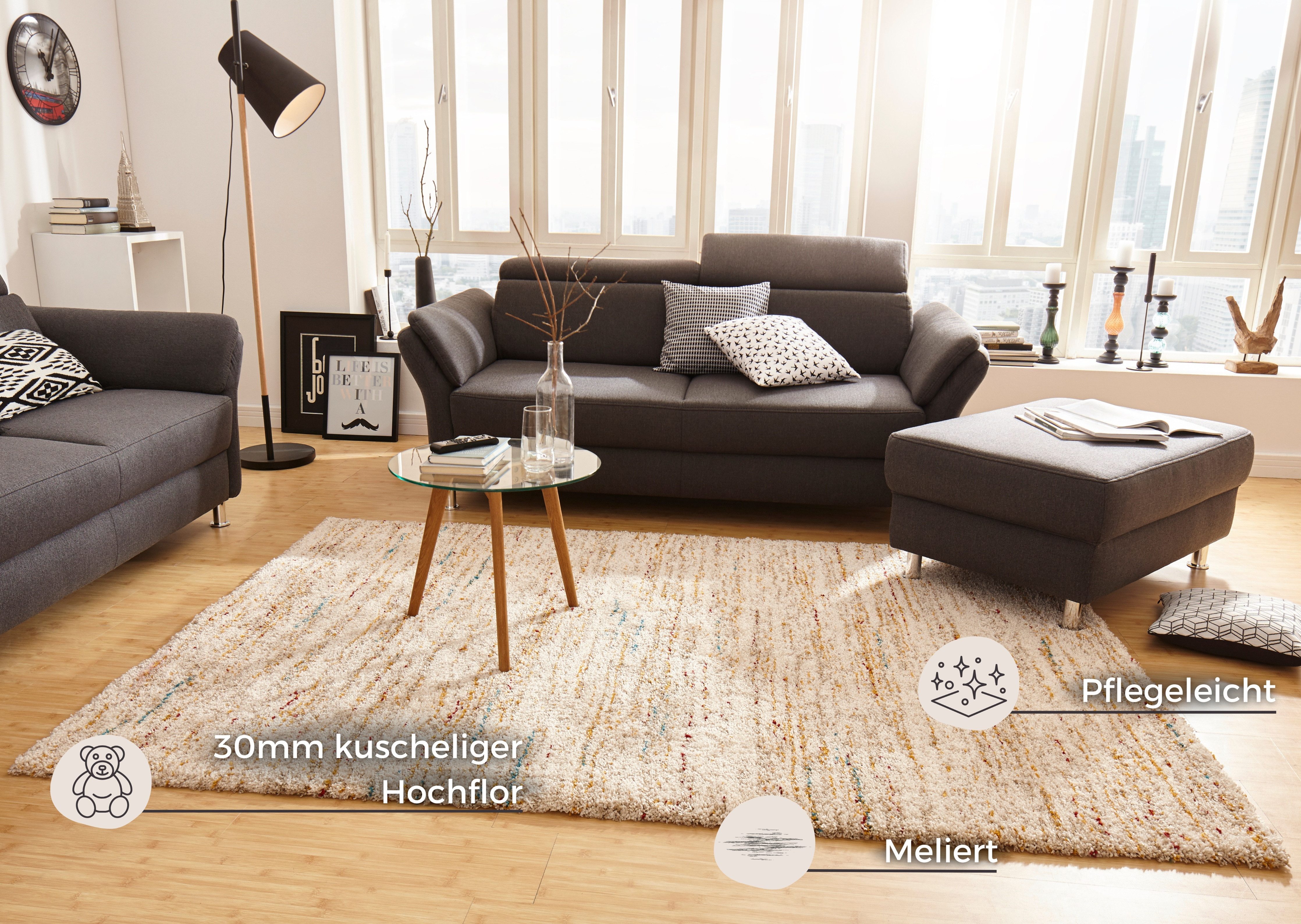 HANSE Home Hoogpolig vloerkleed Chic Shaggy, zacht, flokati, mêlee, woonkamer, slaapkamer