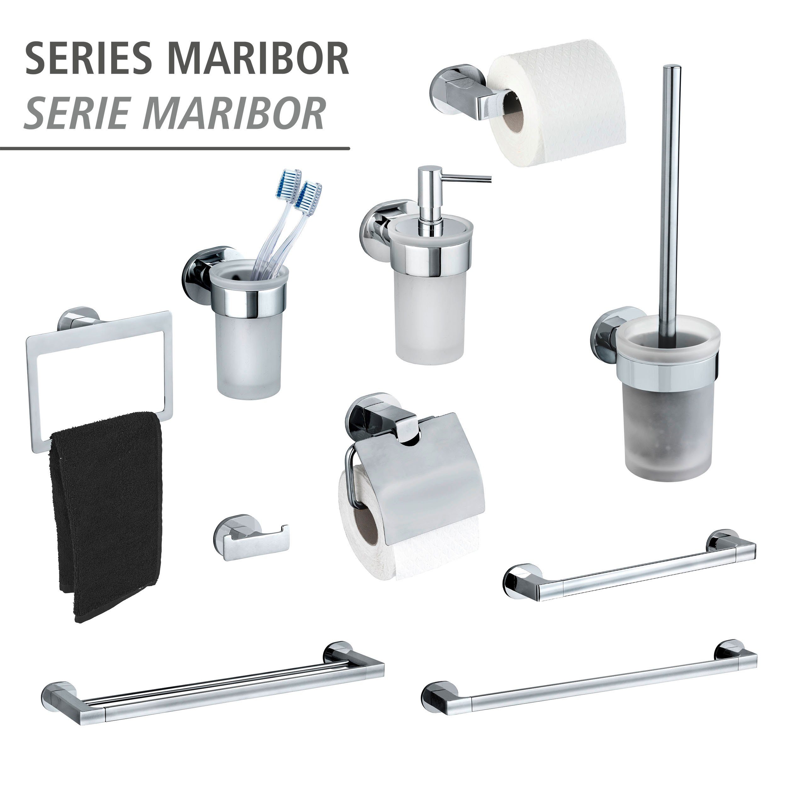 WENKO Handdoekstang UV-Loc® Maribor bevestigen zonder boren