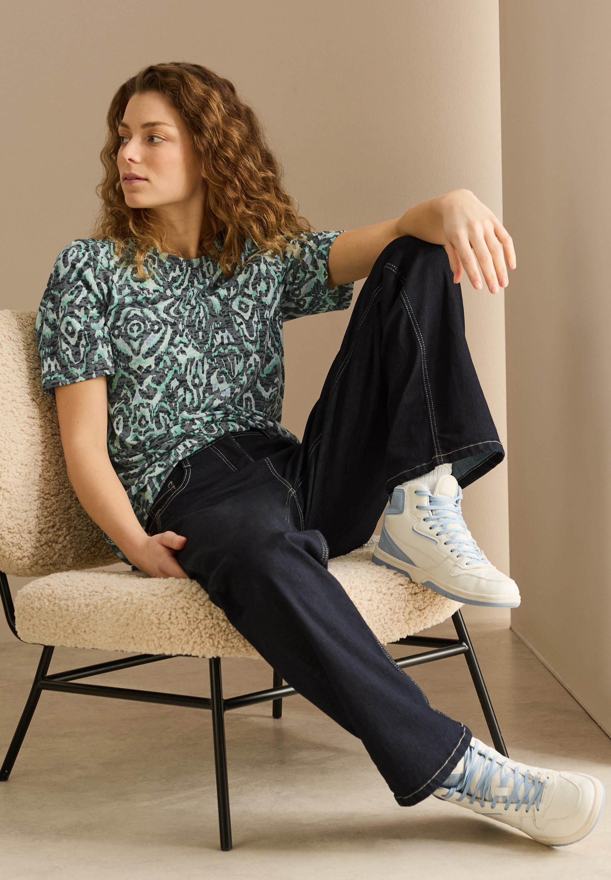 Cecil T-shirt met print all-over
