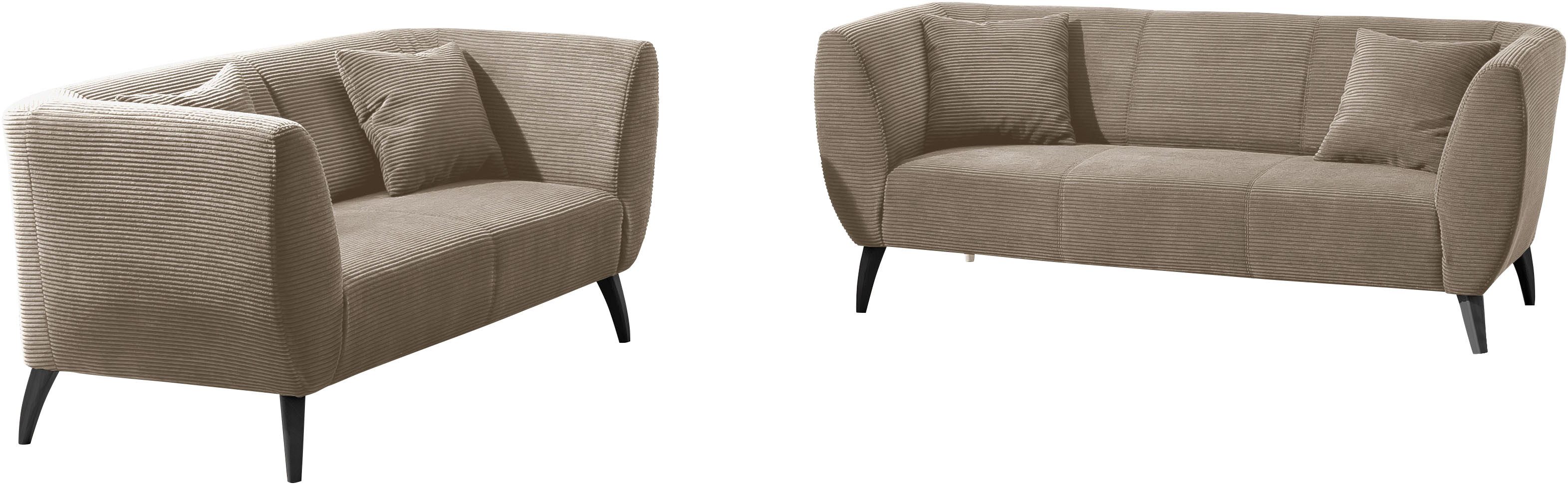 INOSIGN Zithoek Colori ook als loveseat verkrijgbaar (set, 2-delig) bruin, zithoeken