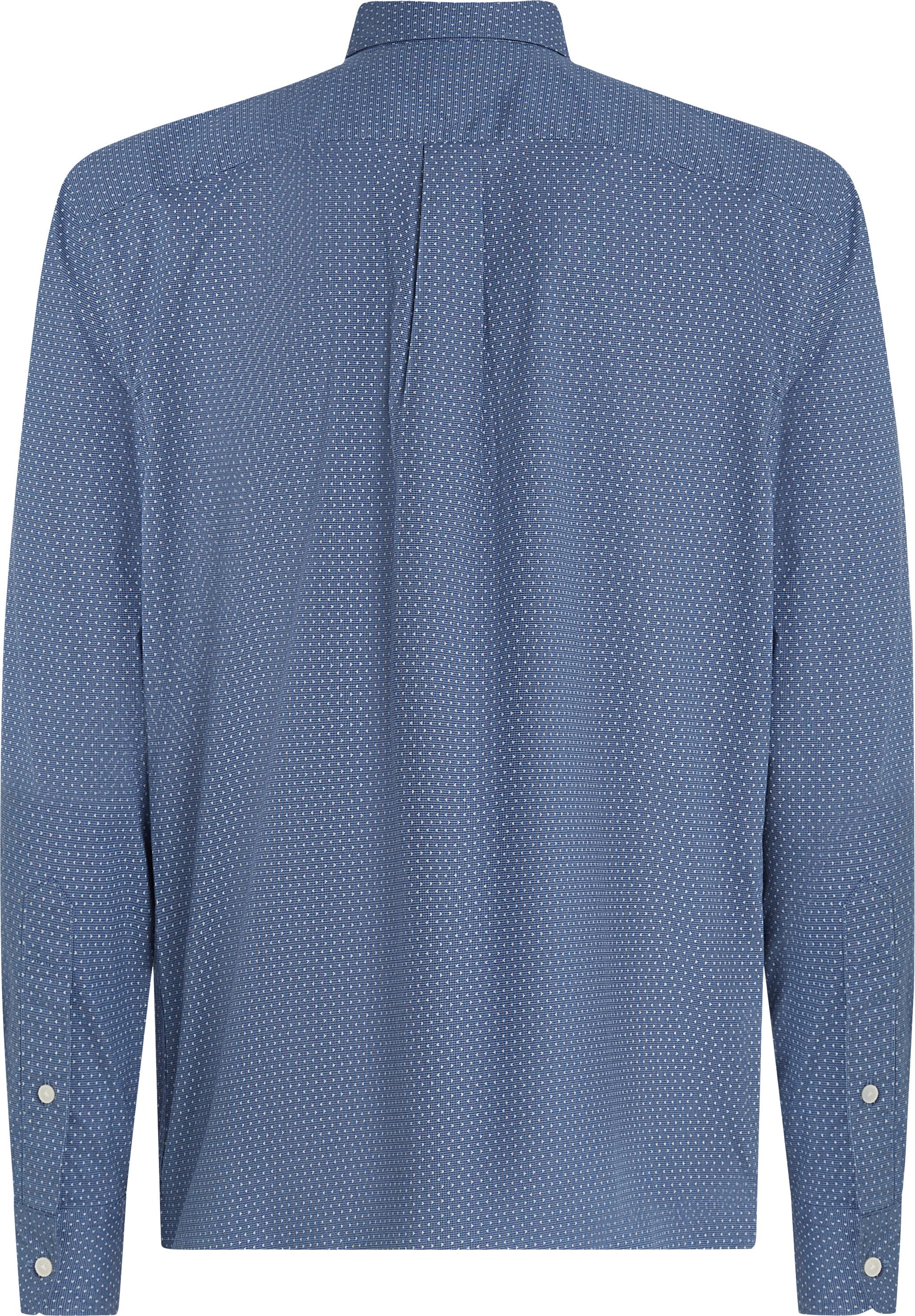 Tommy Hilfiger Overhemd met lange mouwen FLEX POPLIN MINI PRINT RF SHIRT