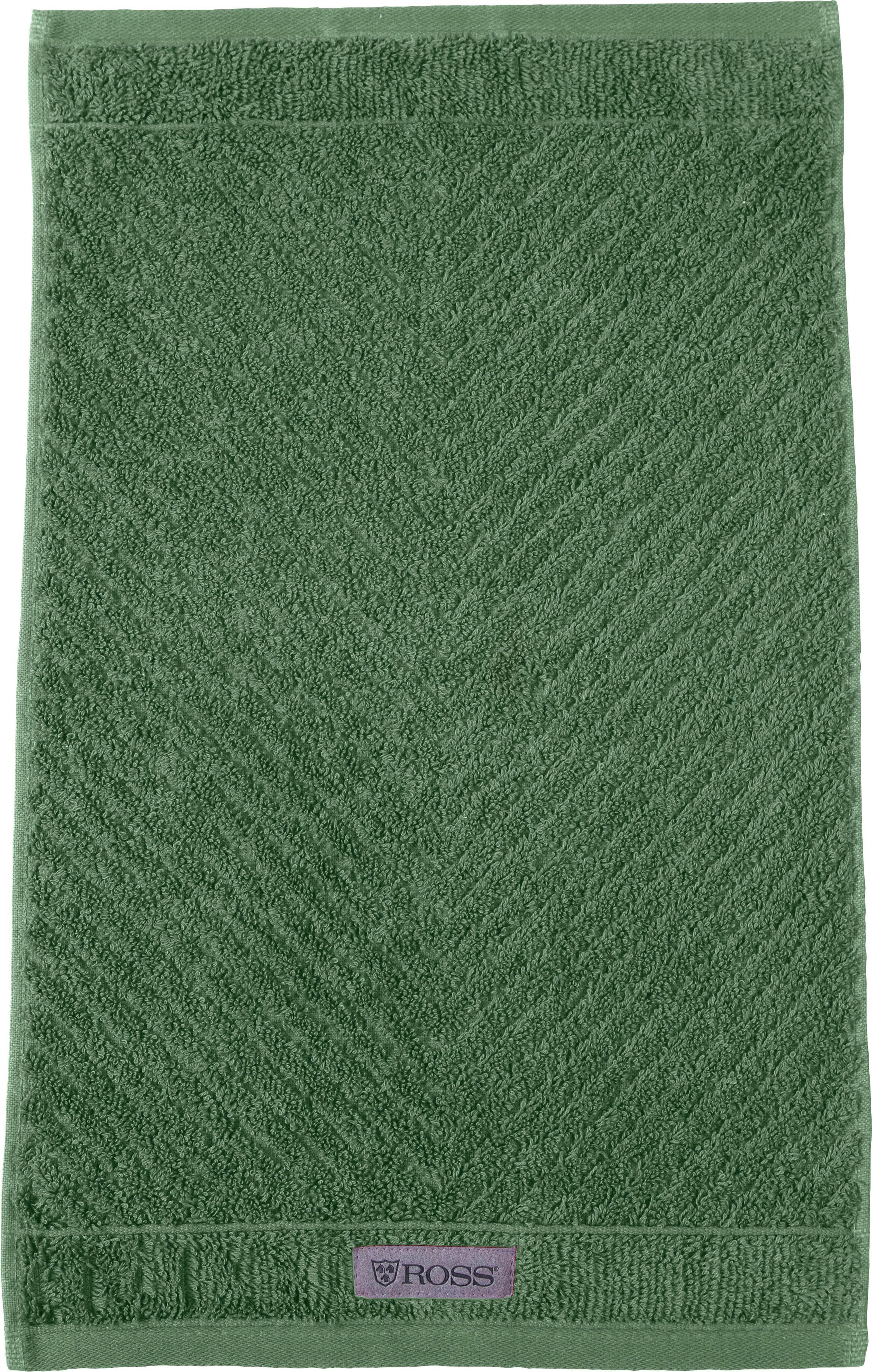 ROSS Gastendoek Smart Uni-rib met velourslabel (6-delig)