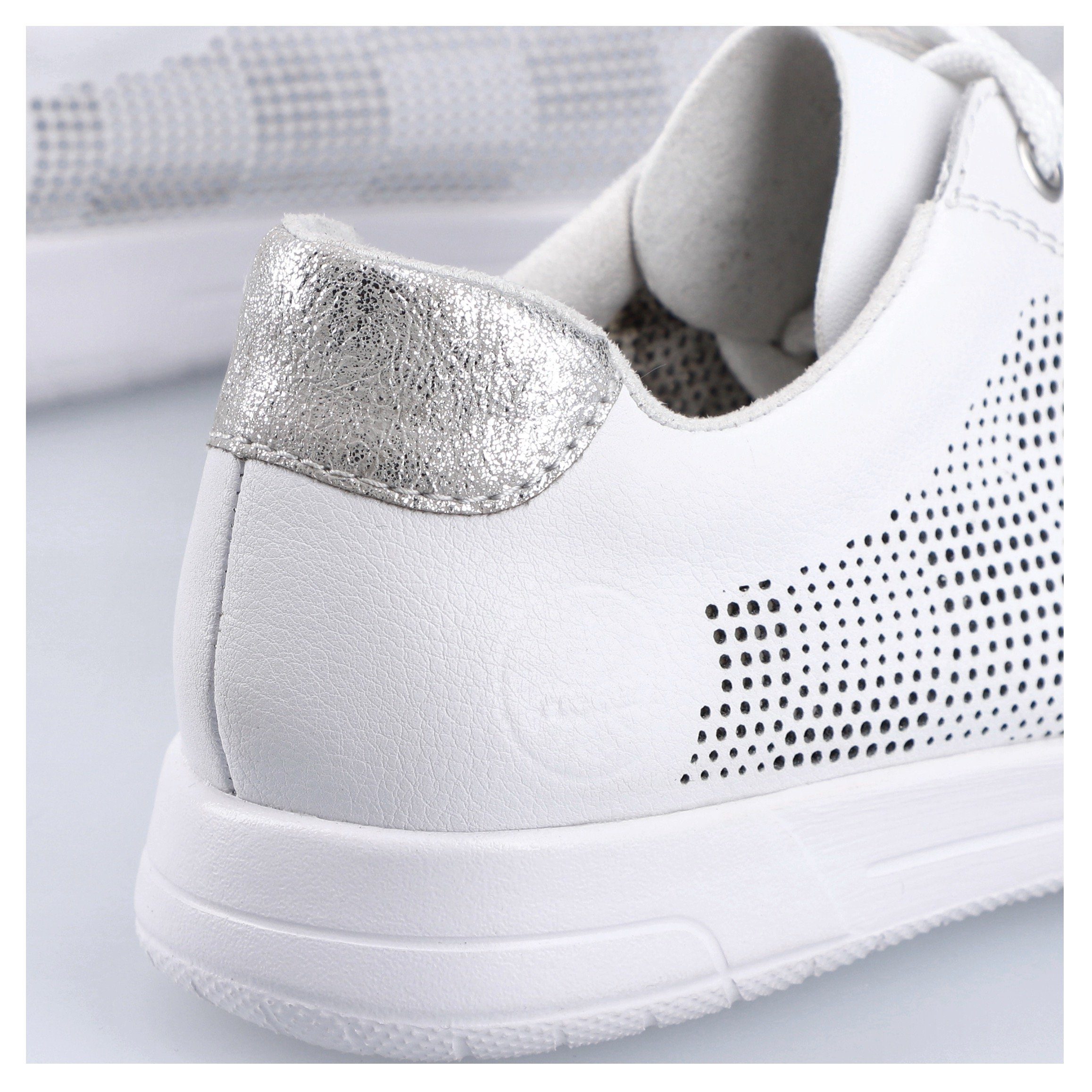 Rieker Sneakers verwijderbare textielinlegzool, vrijetijdsschoen, lage schoen, veterschoen