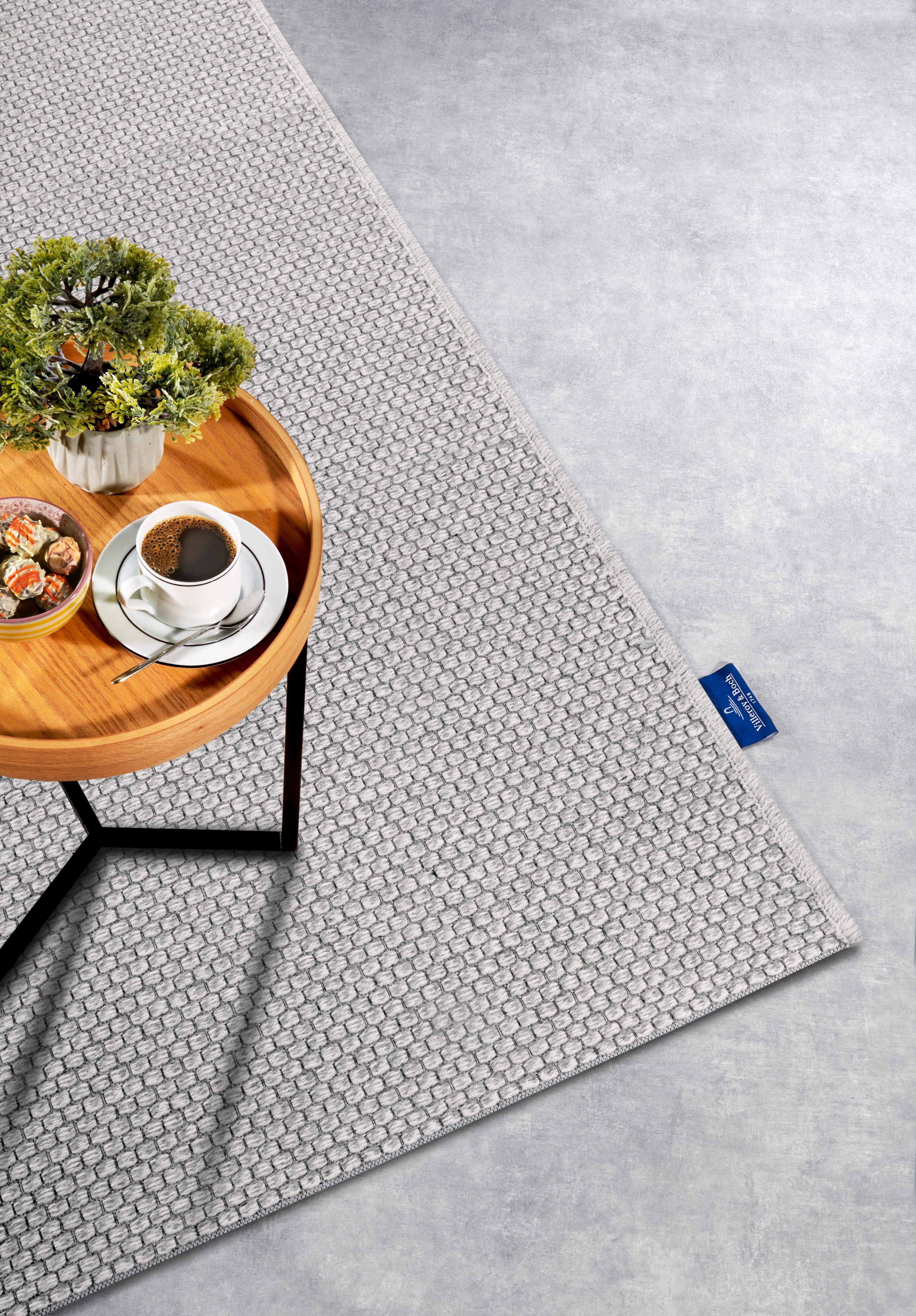 Villeroy & Boch Wollen kleed CHARLES Scheerwol, wol, natuur, woonkamer, slaapkamer, boho, scandi