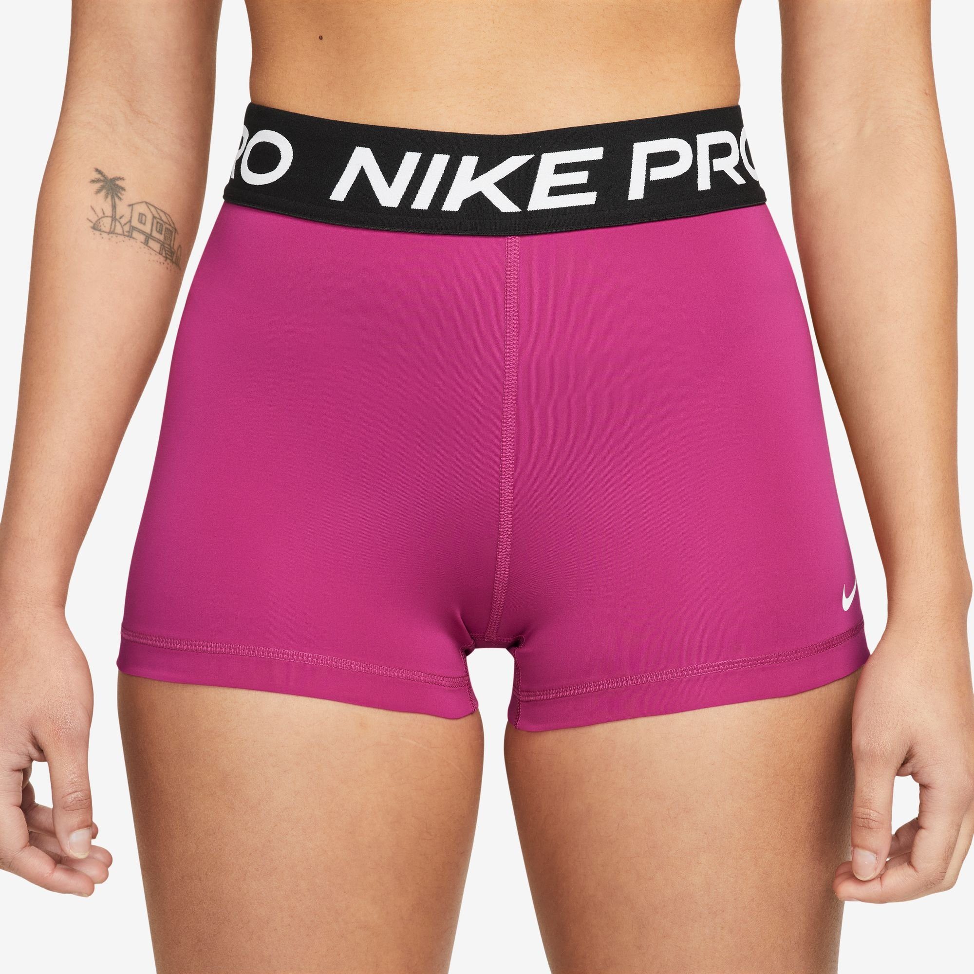 Nike Trainingstights PRO WOMEN'S SHORTS dames sportleggings maat XL (42) rood