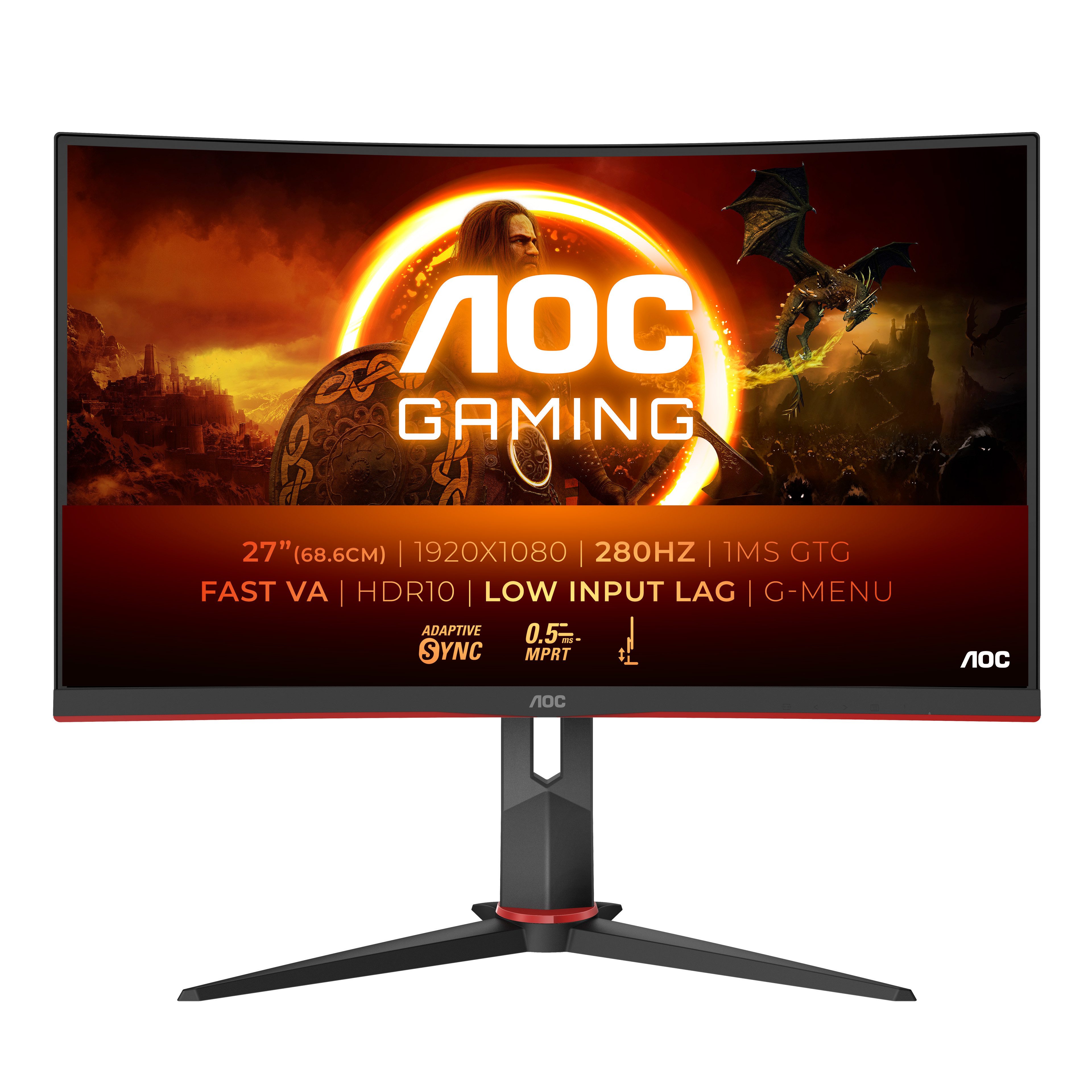 AOC Curved-gaming-monitor C27G2Z3/BK, 68,6 cm / 27", Full HD