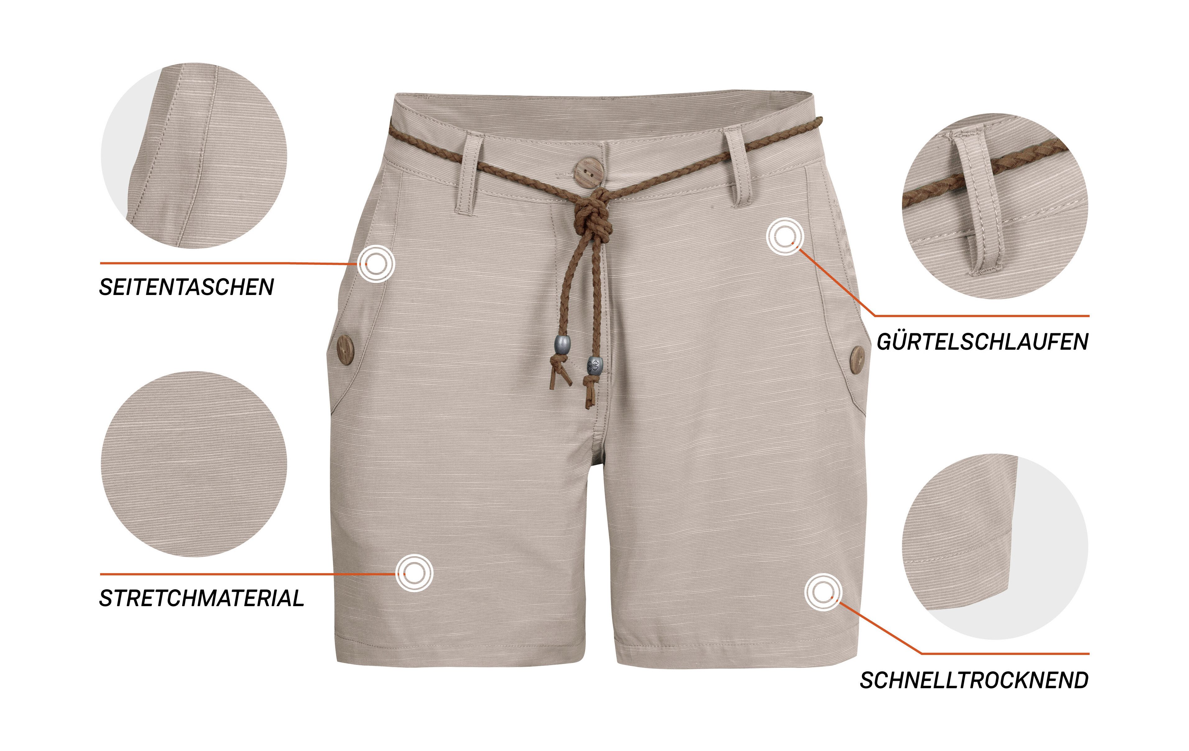 G.I.G.A. DX by killtec Short GS 89 WMN SHRTS Sneldrogende dames shorts met comfort-stretch en koordgordel