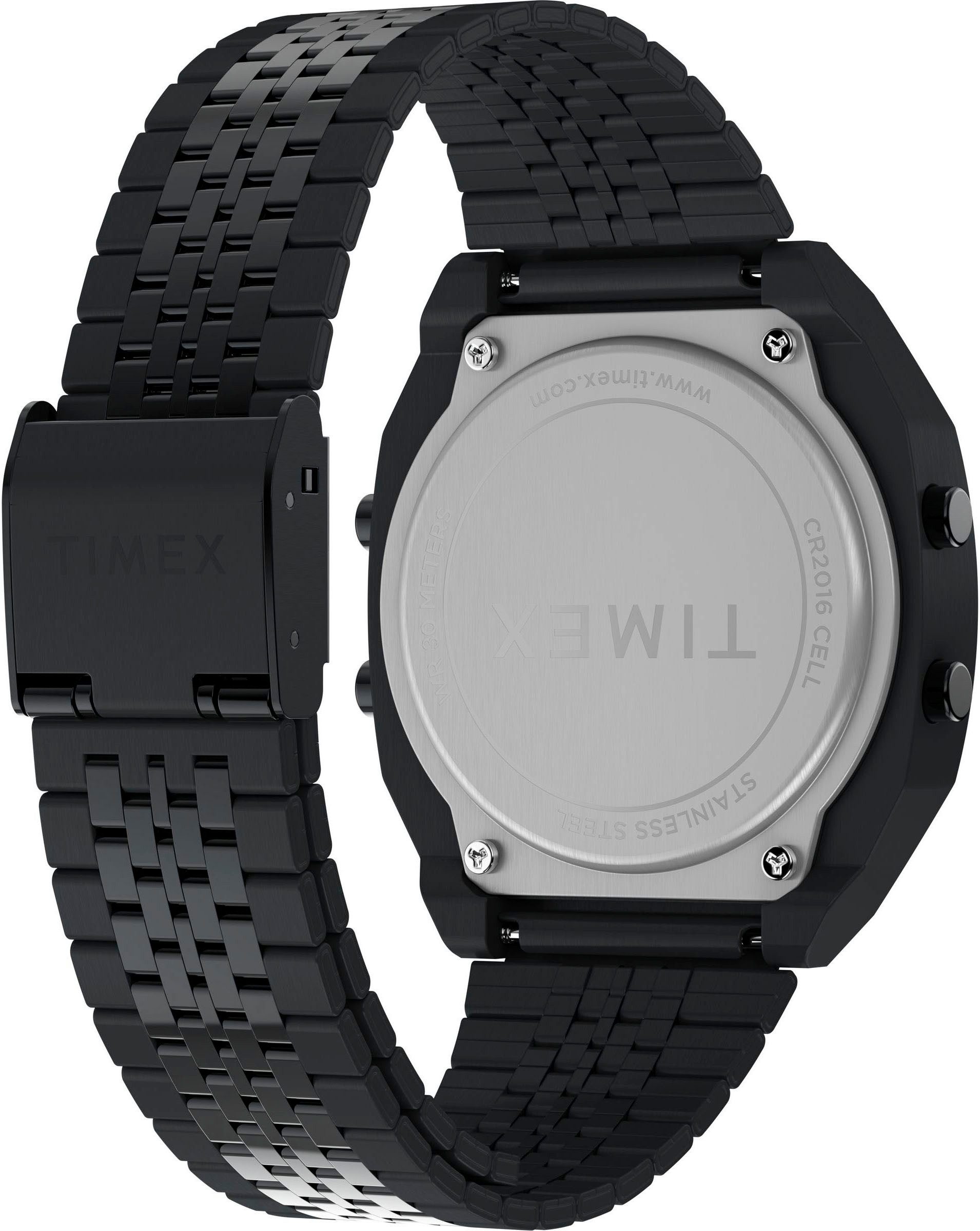 Timex Digitale klok TIMEX LAB TIMEX 80 Quartz horloge, polshorloge, herenhorloge, roestvrijstalen band