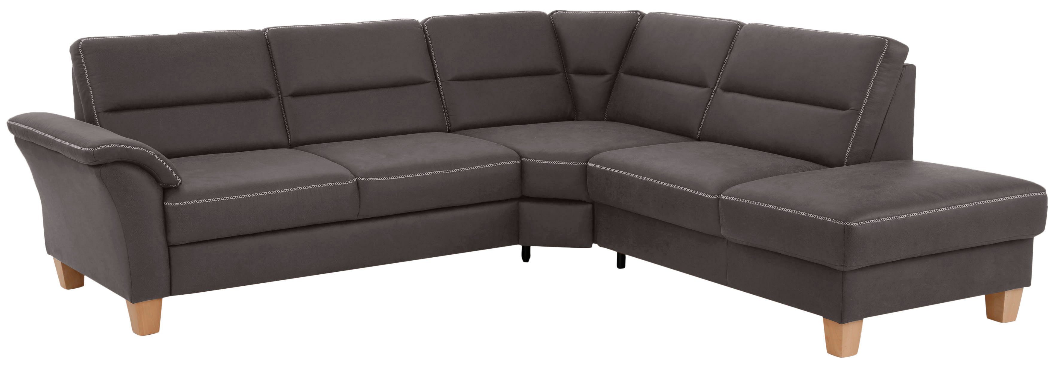Home affaire Hoekbank Soleo L-model comfortabel door trapezehoek met relaxfunctie, ook met slaapfunctie