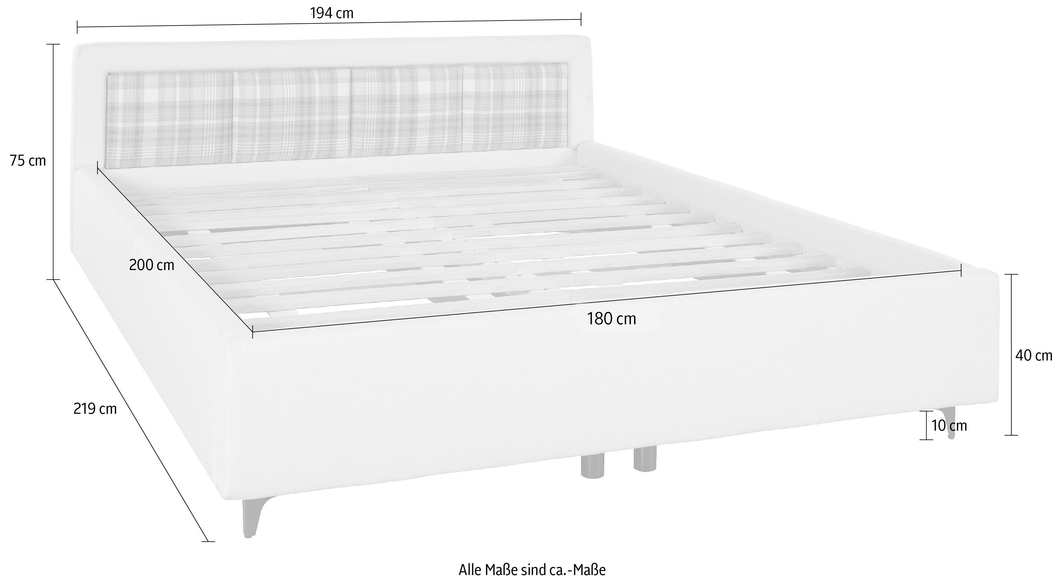 Guido Maria Kretschmer Home&Living Gestoffeerd bed Scotland