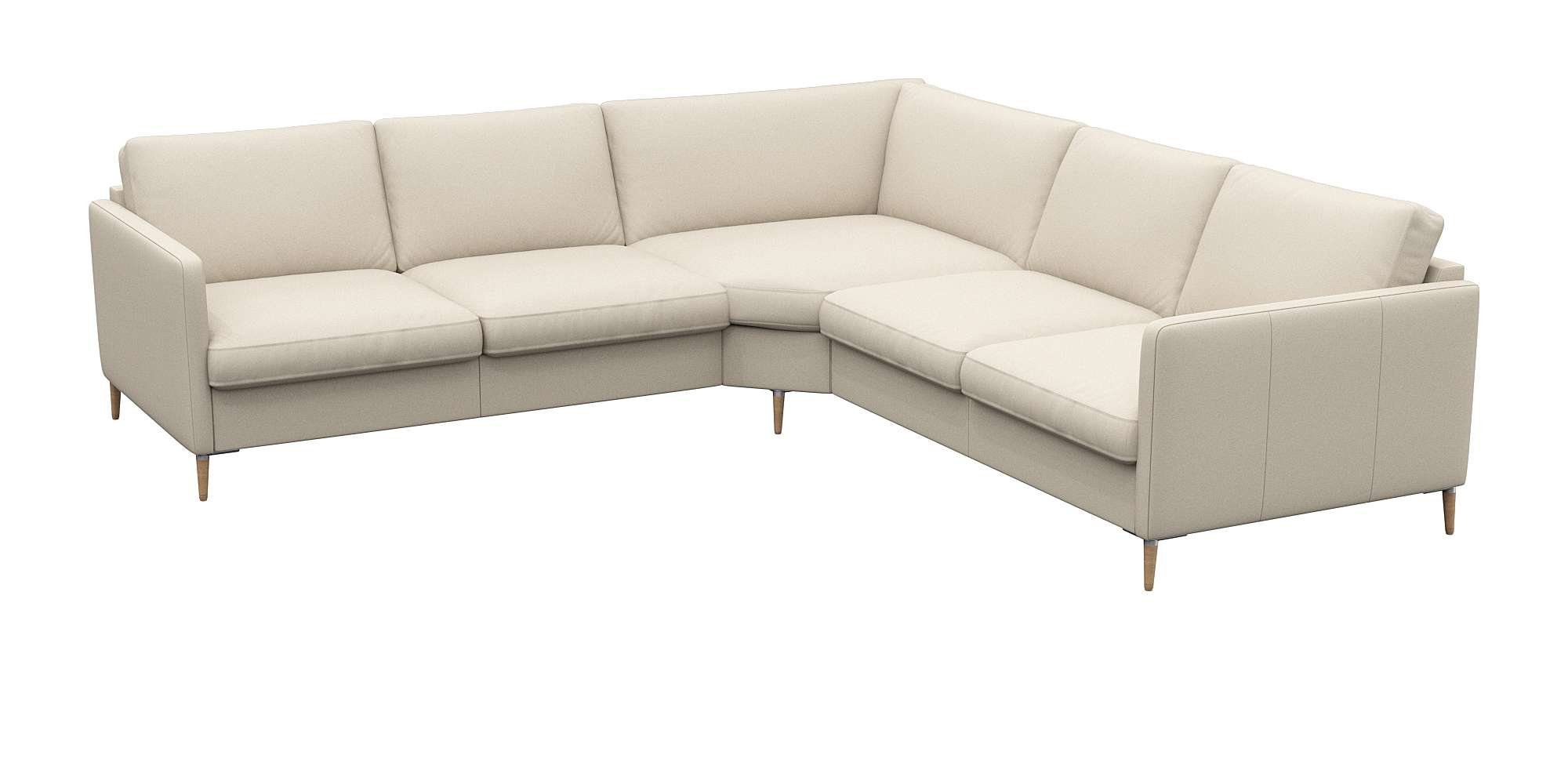 FLEXLUX Hoekbank Fiore, gelijkbenig, comfortabel door hoogwaardige zitconstructie