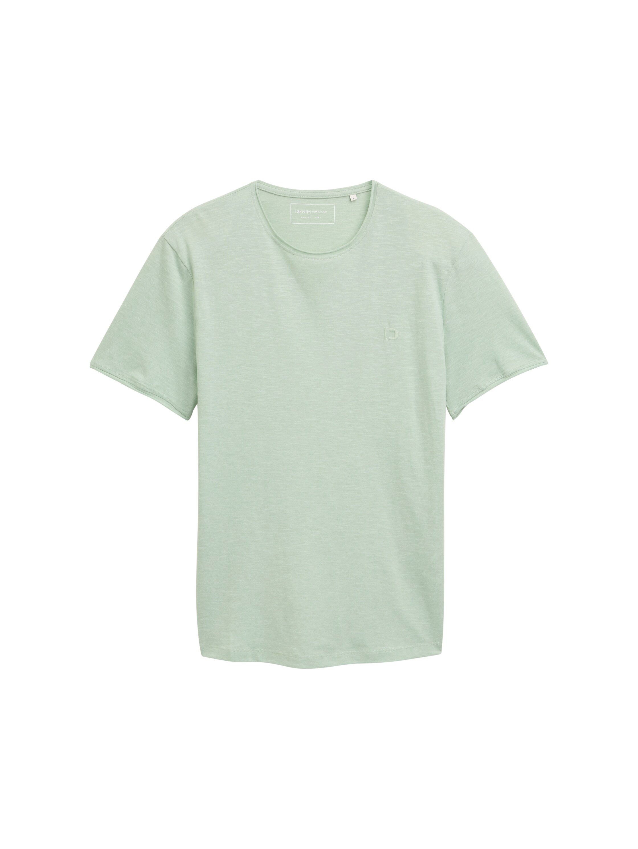 Tom Tailor Denim T-shirt in gemêleerde look