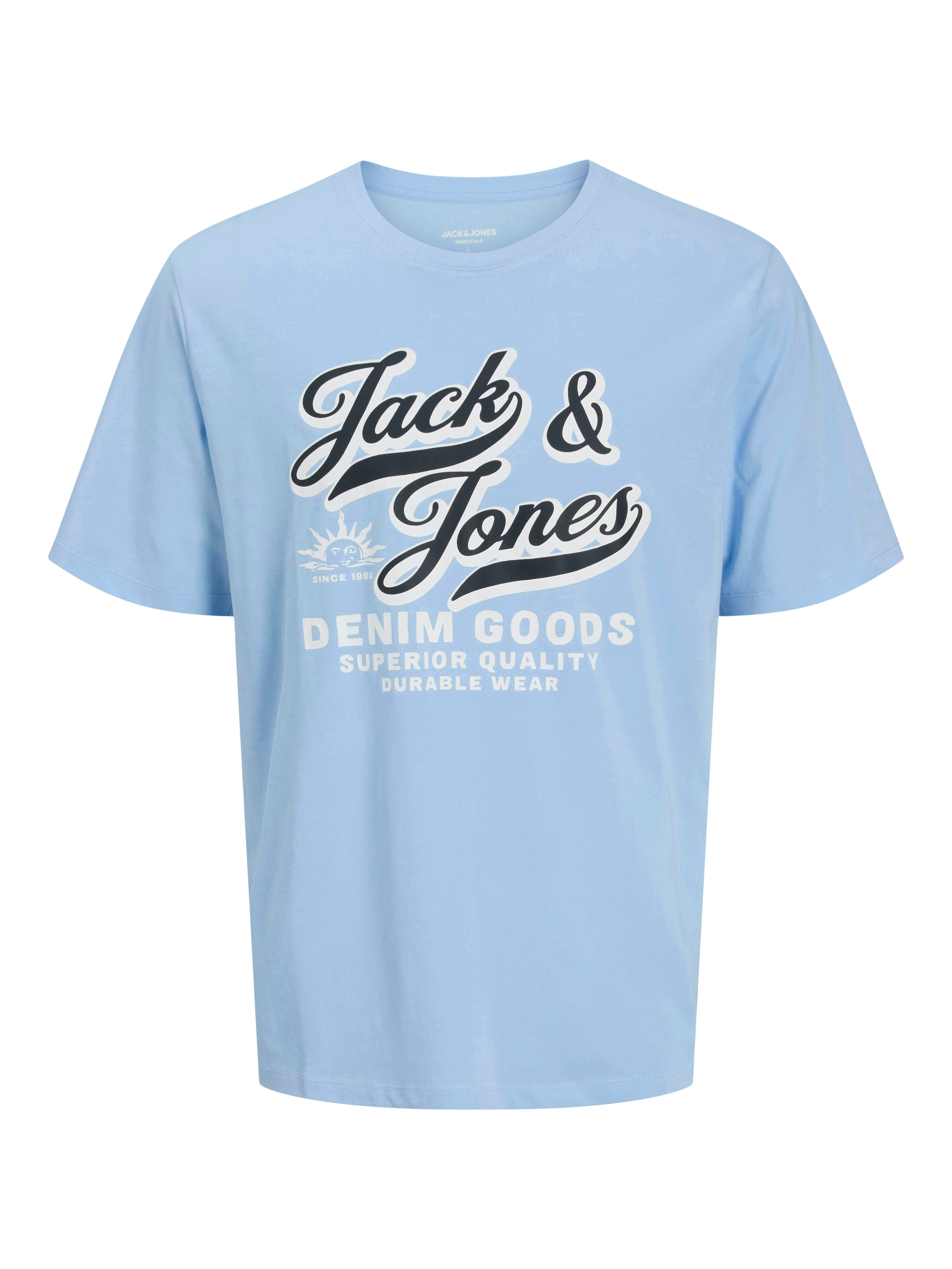 Jack & Jones Junior T-shirt JJELOGO TEE SS 2 COL AW25 2PK MP JNR (set, 2-delig)