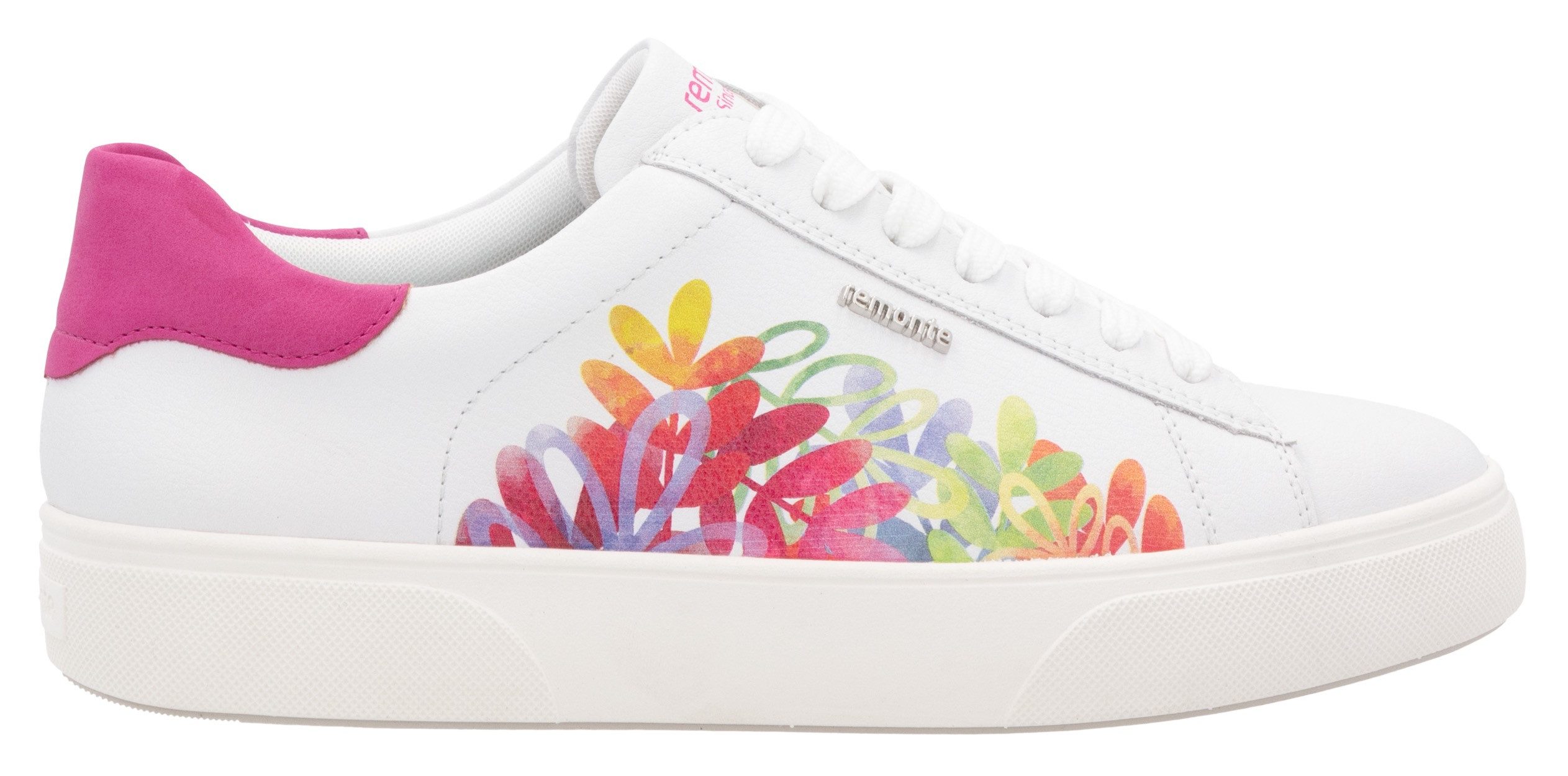 Remonte Plateausneakers , veterschoen, vrijetijdsschoen, lage schoen met contrastafwerking