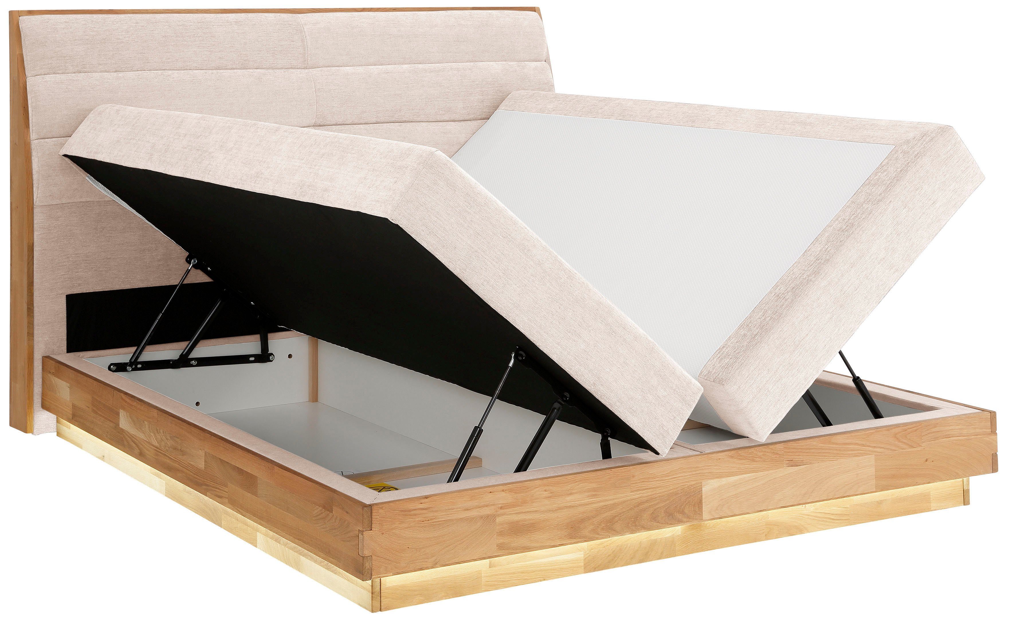 OTTO products Boxspring Ledverlichting, met gecertificeerde, gerecyclede overtrekstoffen