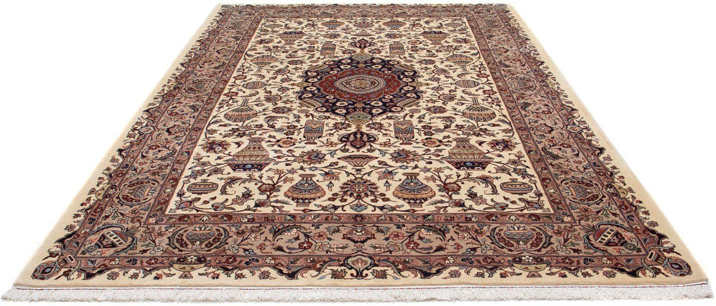 morgenland Wollen kleed Kasjmar medaillon beige 294 x 200 cm Uniek exemplaar met certificaat