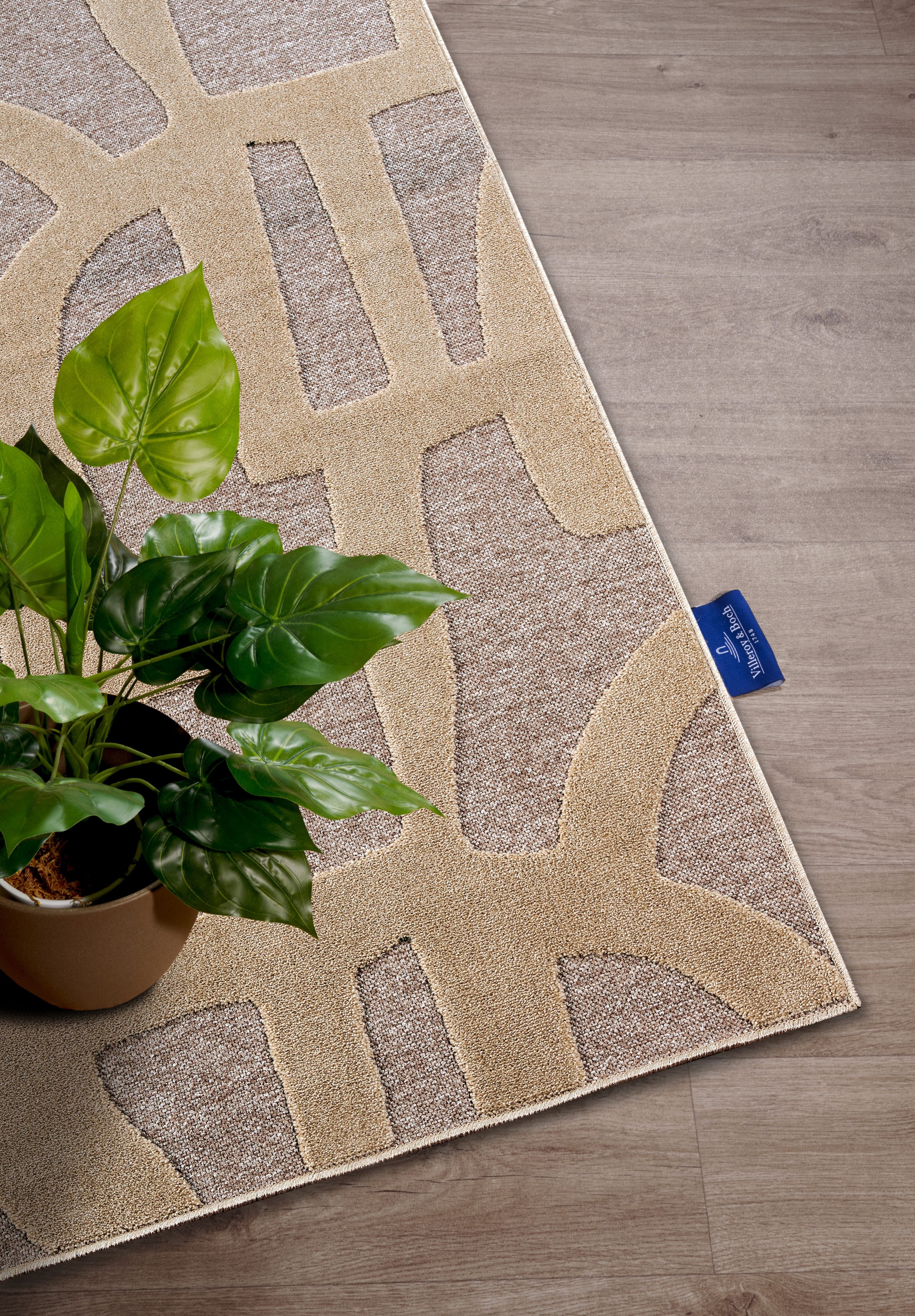Villeroy & Boch Vloerkleed Therese Woonkamer, slaapkamer, modern, hoog-laag effect, gang