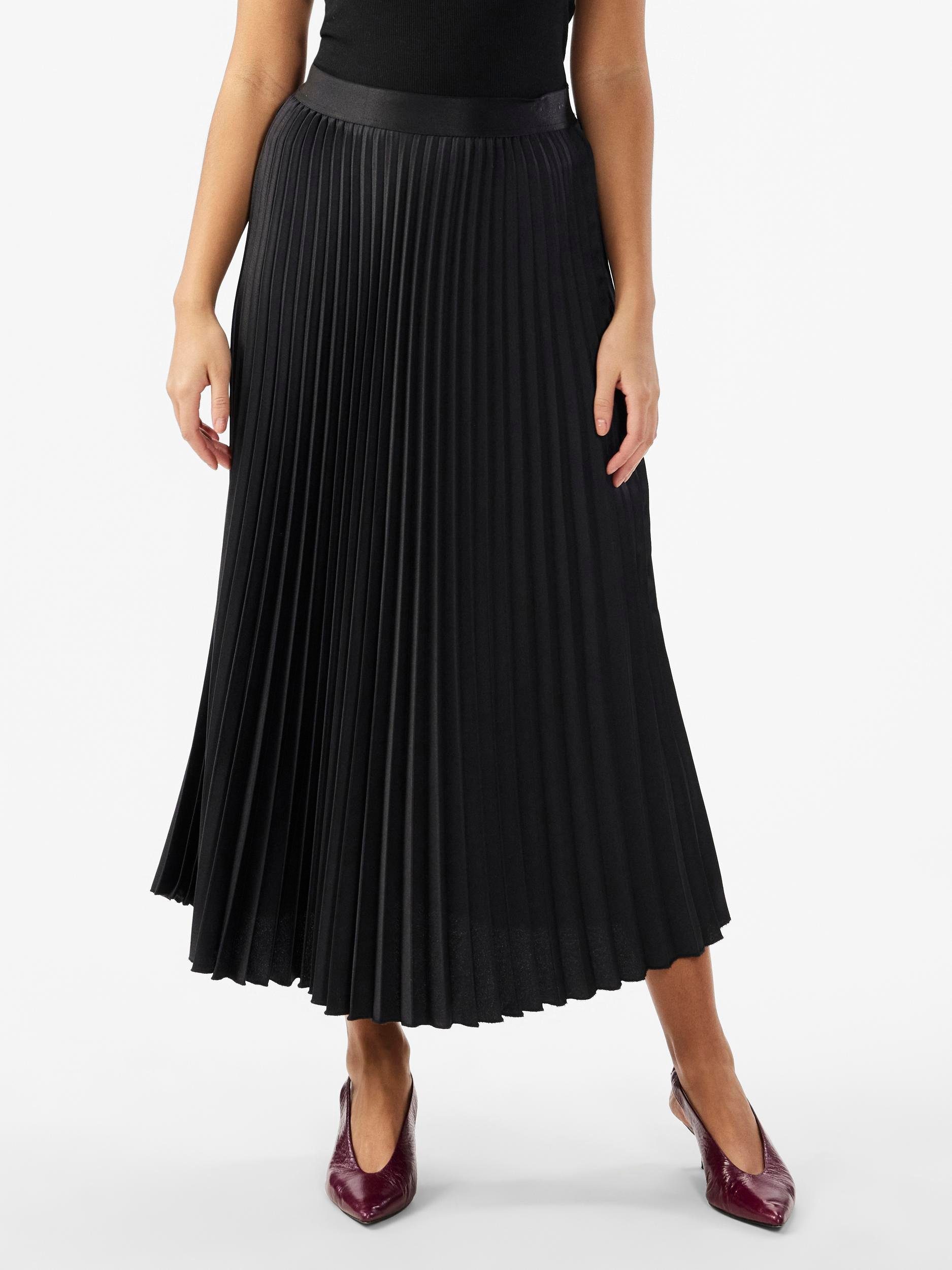 Y.A.S Plissérok YASCELINE HW MIDI SKIRT S. NOOS dames plooirokken maat M (38) zwart