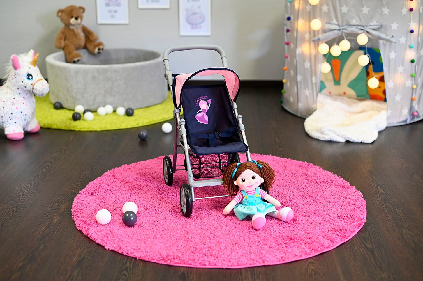 Knorrtoys® Poppenbuggy Liba - Princess blue
