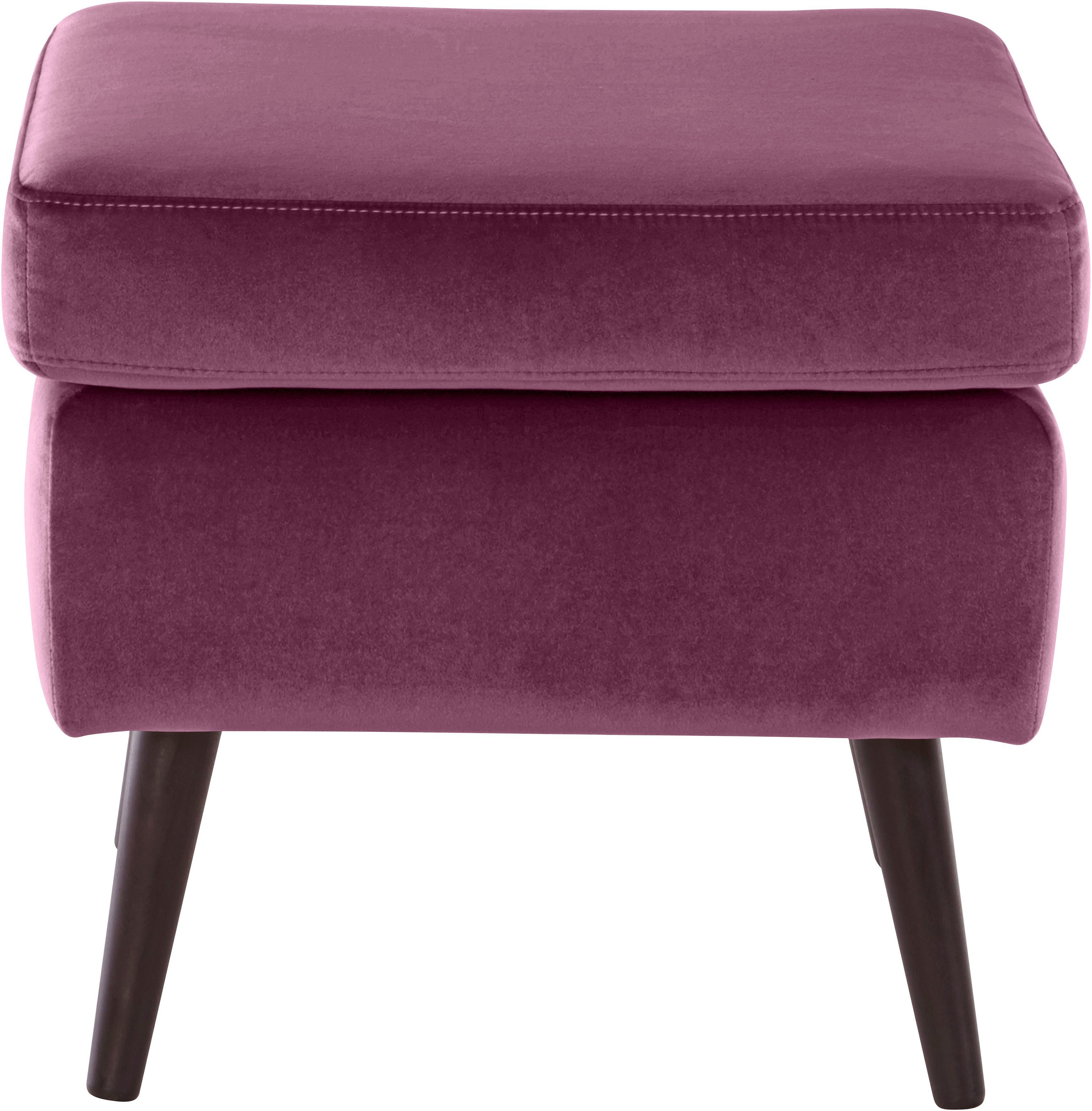 Guido Maria Kretschmer Home&Living Fauteuil Sallito, TV-stoel, oorfauteuil met Hocker, in veel stofkwaliteiten, ook in fluweelcord