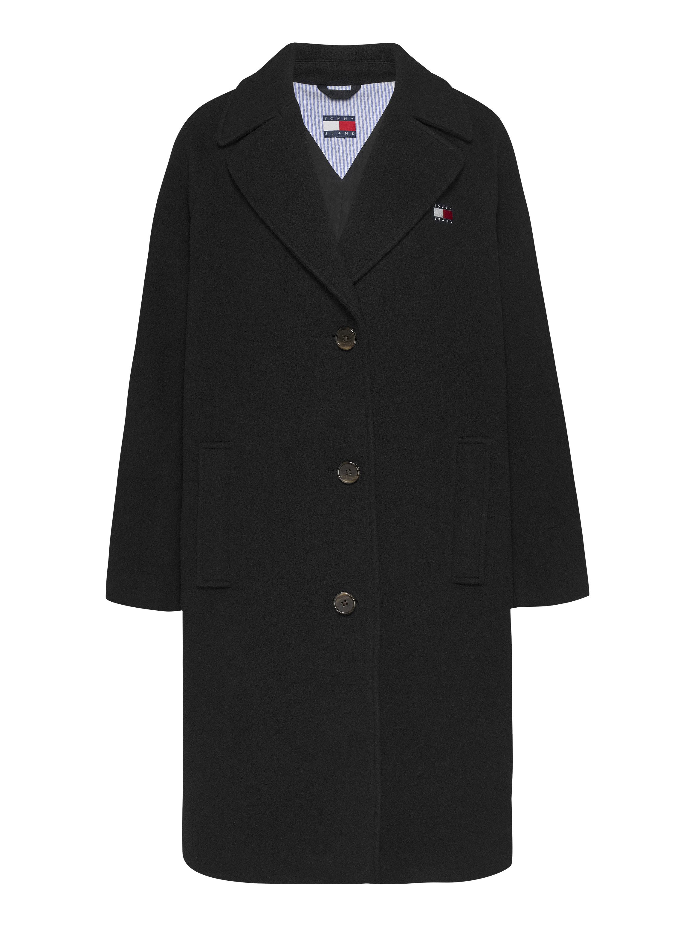 TOMMY JEANS Korte jas TJW WOOL COAT met wolaandeel