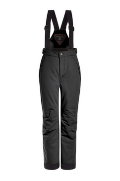 maier sports skibroek maxi slim meegroeiend, warm, waterdicht, smal model zwart
