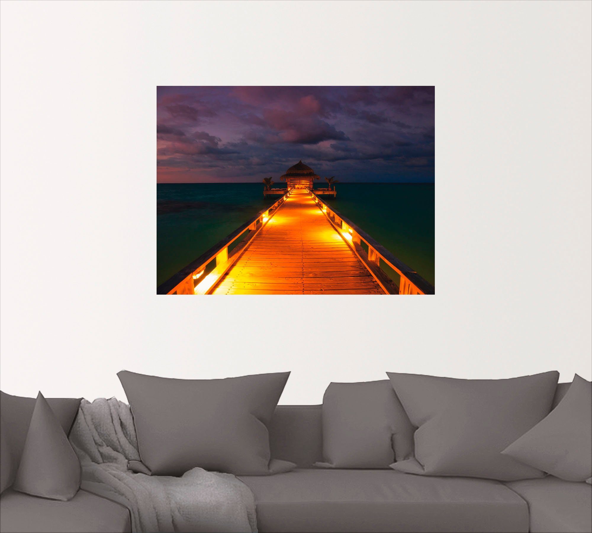 Artland Artprint Malediven als artprint op linnen, muursticker of poster in verschillende maten